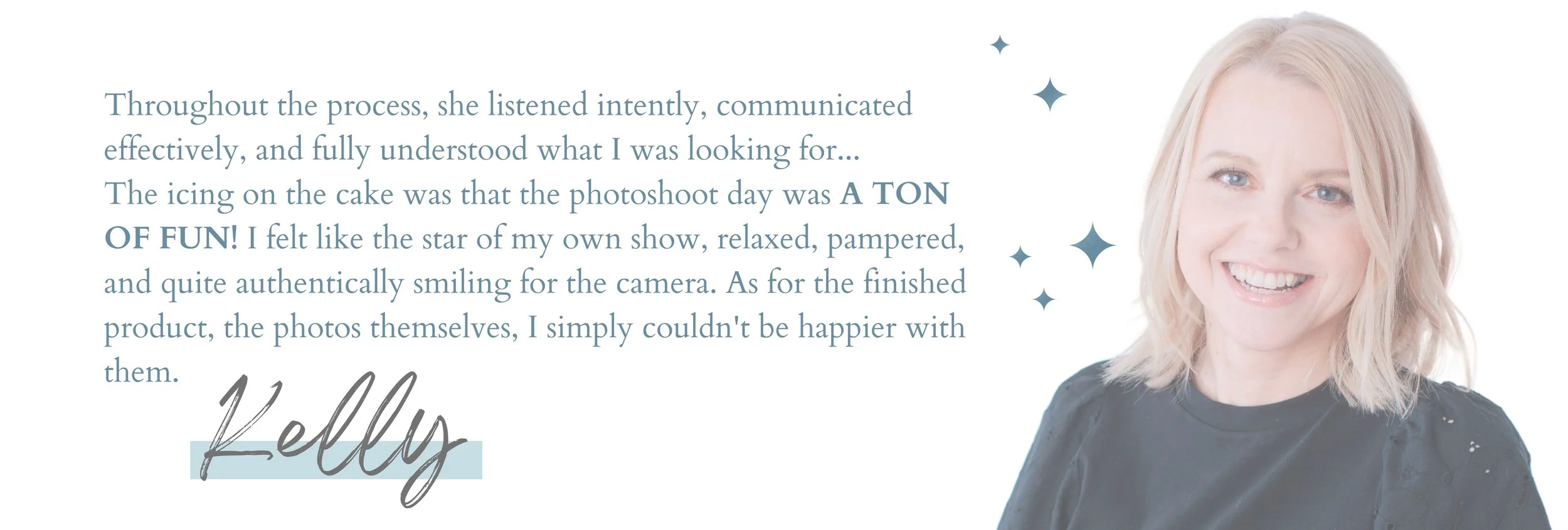 testimonial from a happy brand client