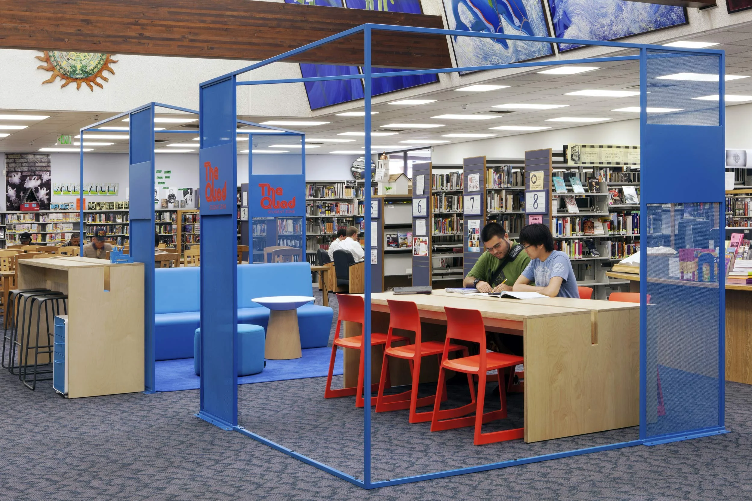 Los Angeles Public Library Student Zones designed by Cory Grosser and Associates