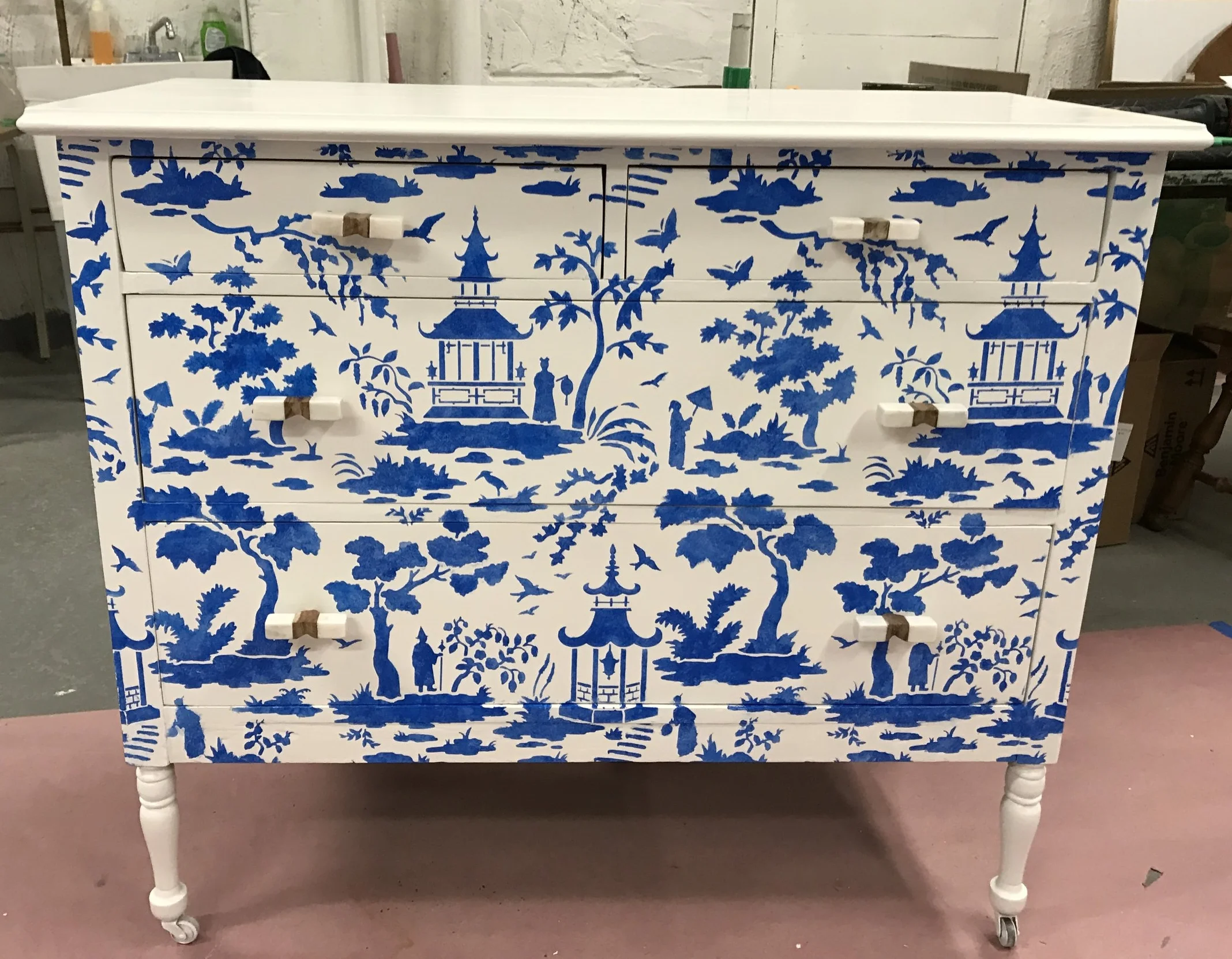 HGTV Magazine, Painted and Stenciled Chest