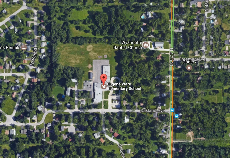 Eugene Ware Map