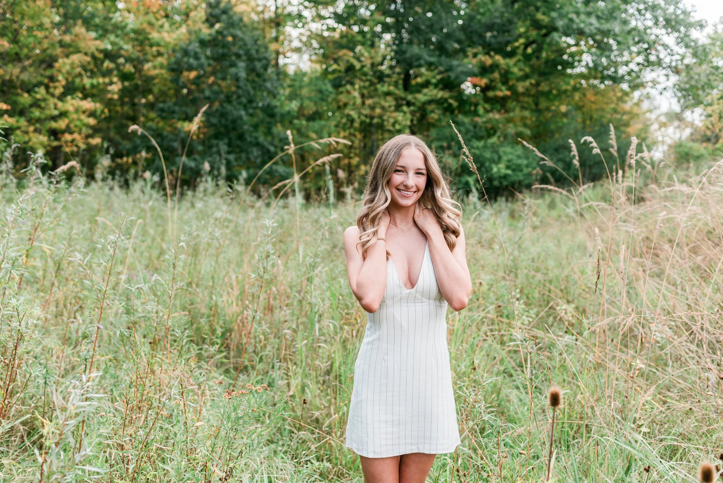 High School Senior Photography, natural greenway.