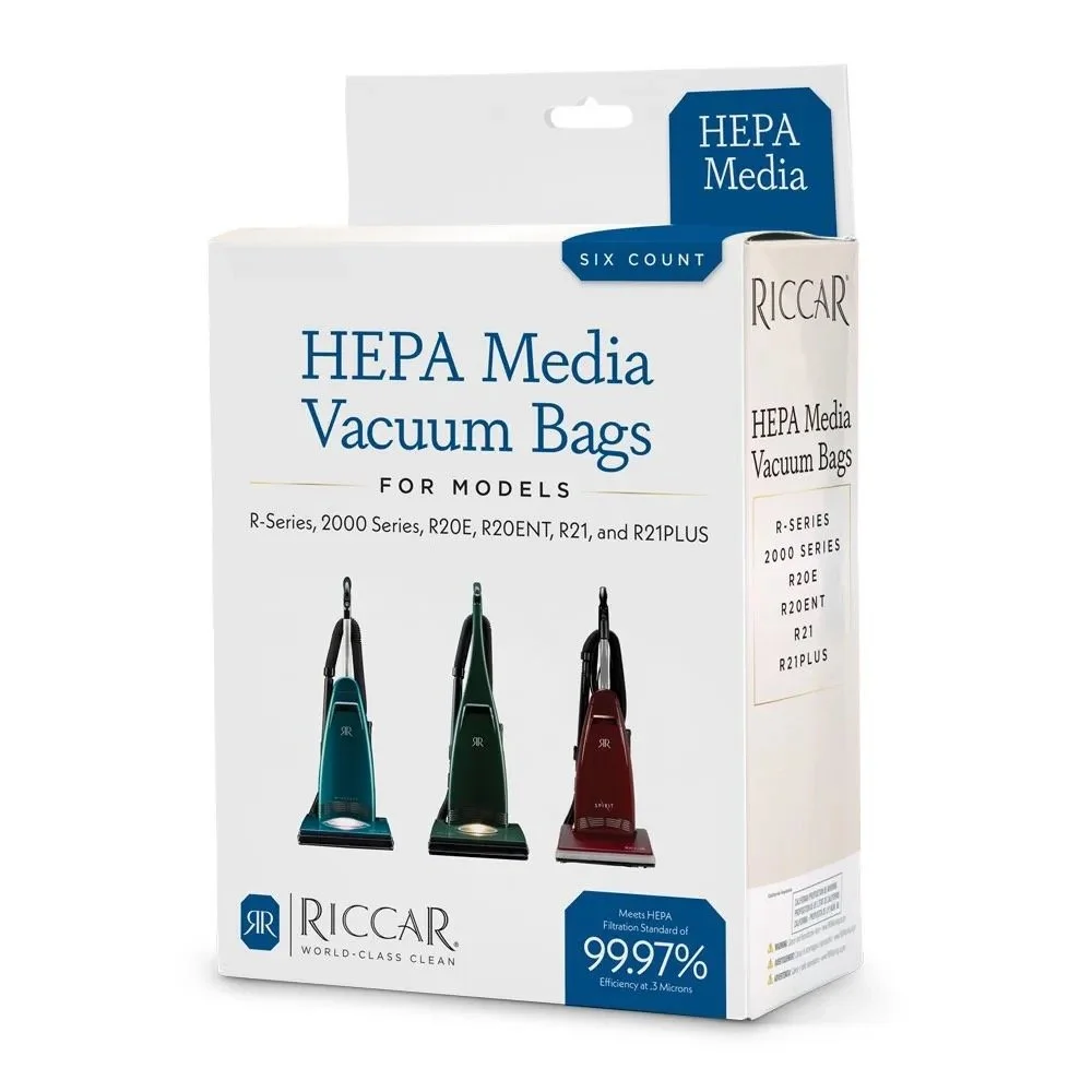 Riccar Genuine Vibrance Type A HEPA Media Bags