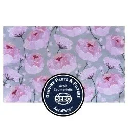 7095AM41 Microfilter with textile (pink/gray, peony)