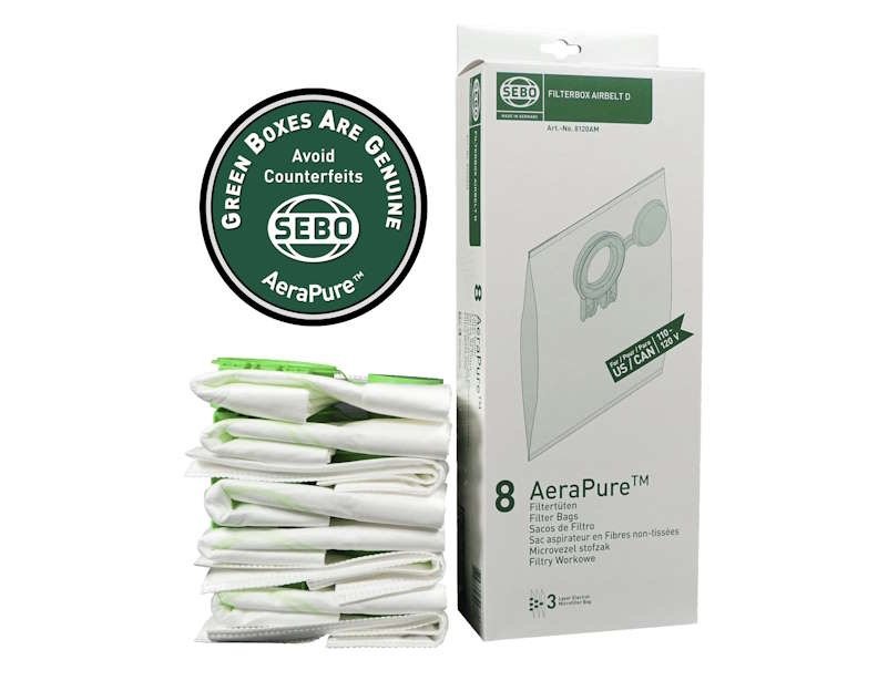 8120AM Filter Bag Box D (8 bags with caps)