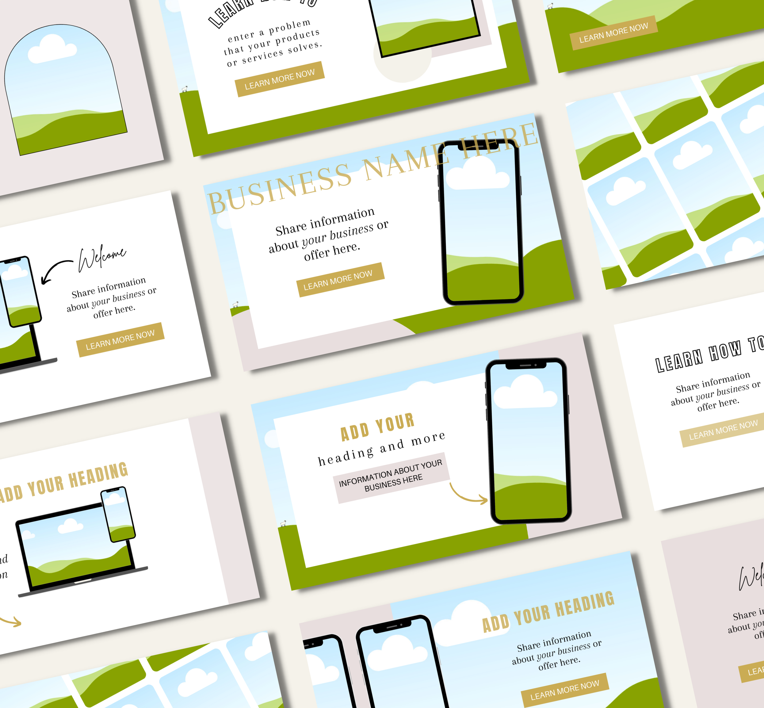 Pinterest profile cover templates — Debbie Roy