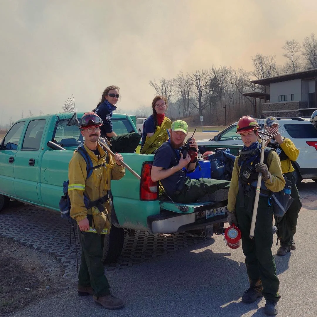Wren and her team, from left to right: Andy Clubb, Wren Wells, Jane Kersch, Matt Farrington, and Megan Paynton. Photo by Eli Hacker. 