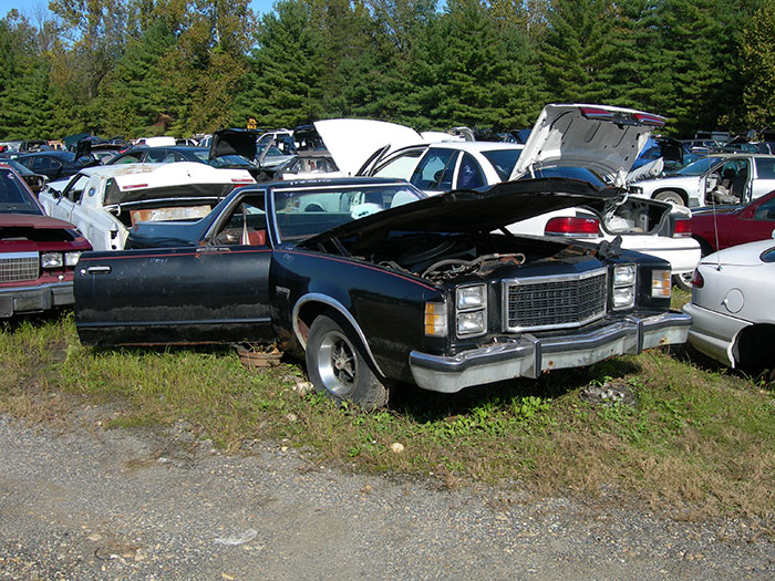 The Ford section, which has only 10 vehicles, offers this 1978 Ranchero, a vehicle which is gaining respect with the modern collector and is really tough to find parts for.