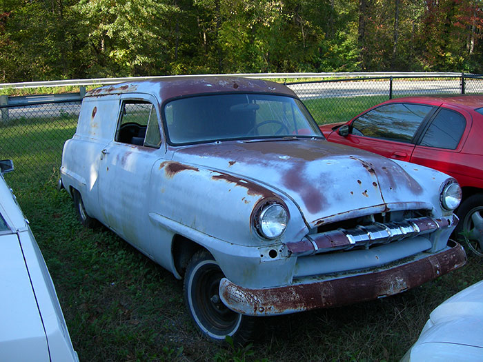 This 1953 Plymouth panel will be a project car that will probably sell pretty fast because it is so unusual.