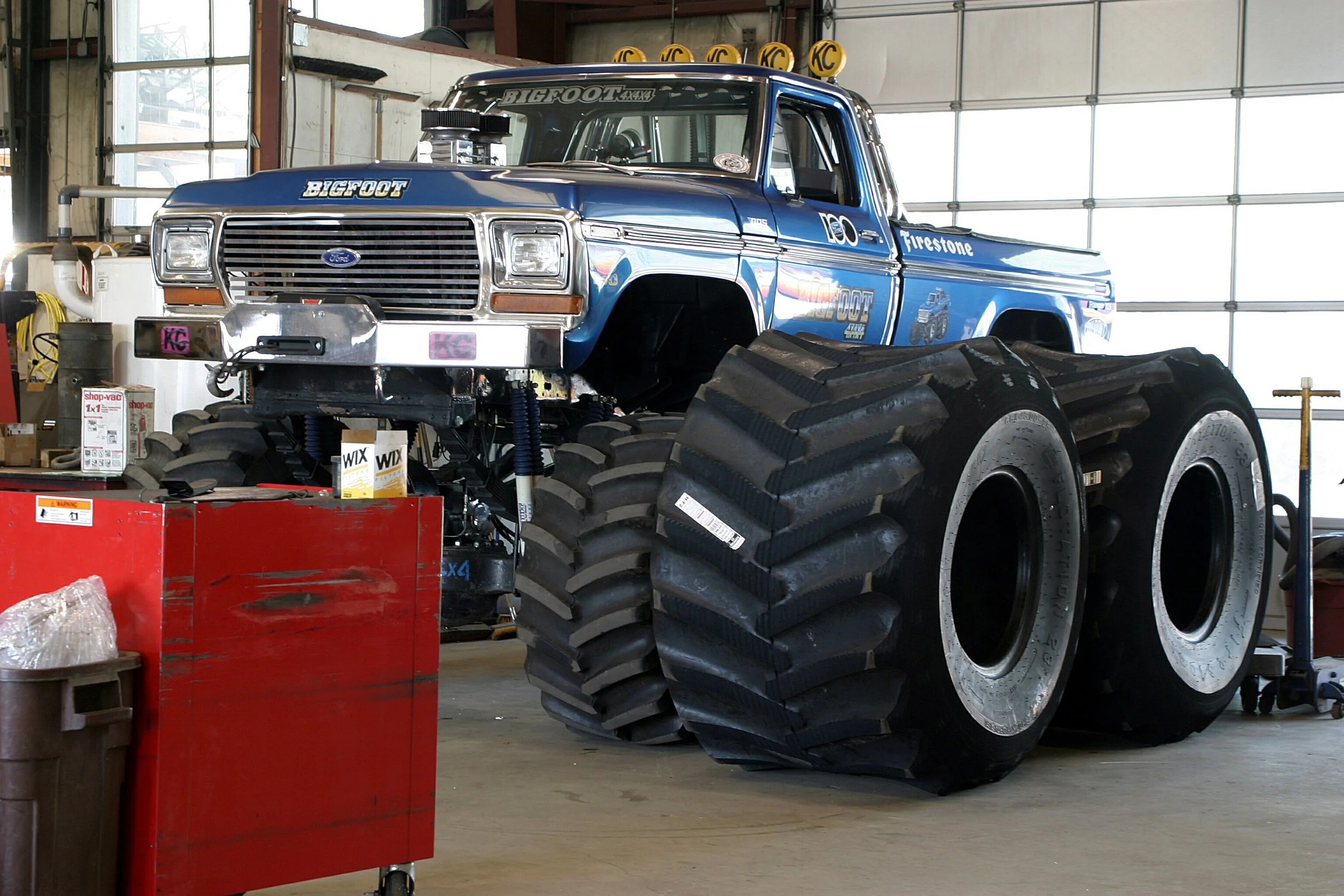  Tucked away in the back of the shop is the truck that started it all—Bigfoot 1! 