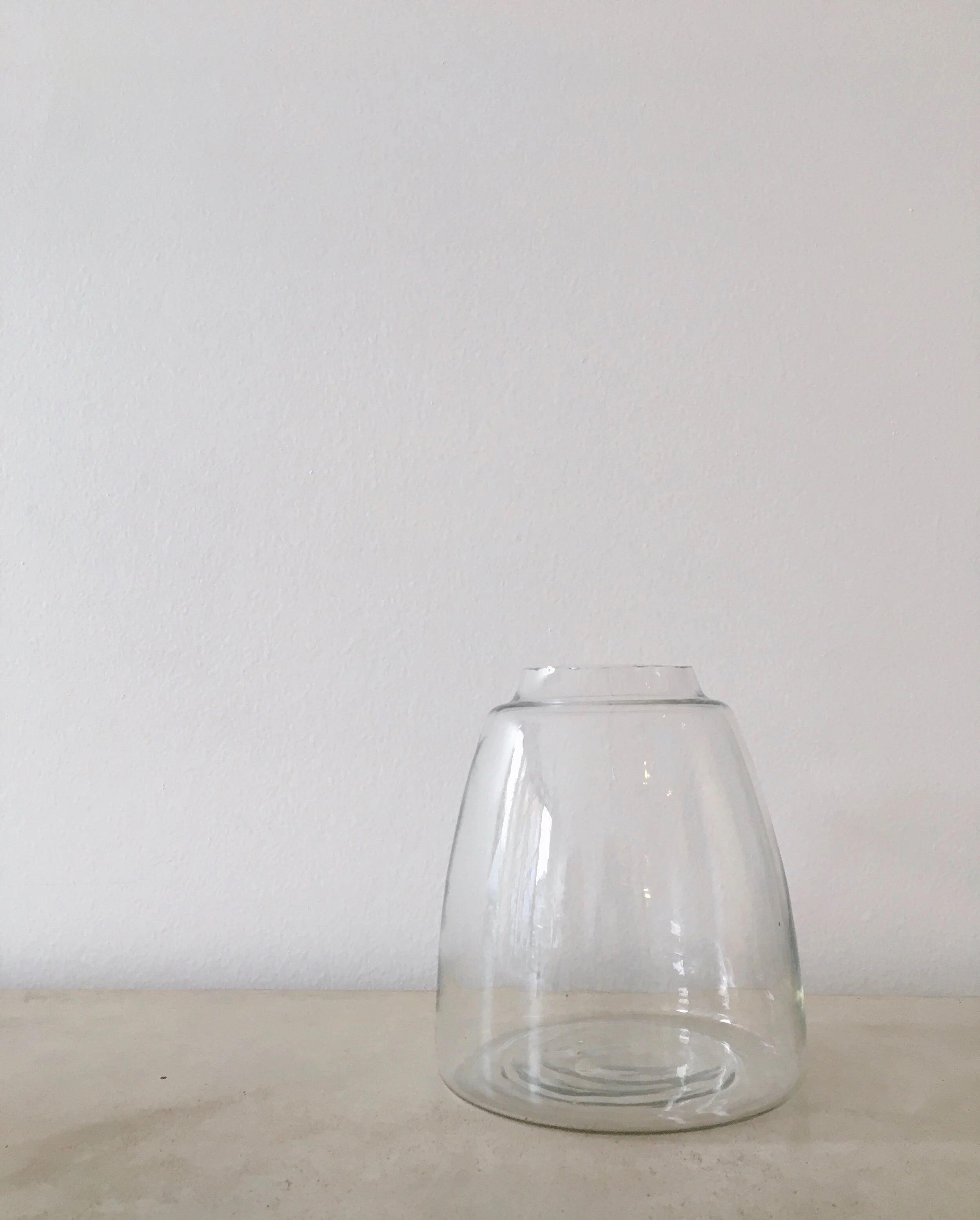 tapered vase - clear 