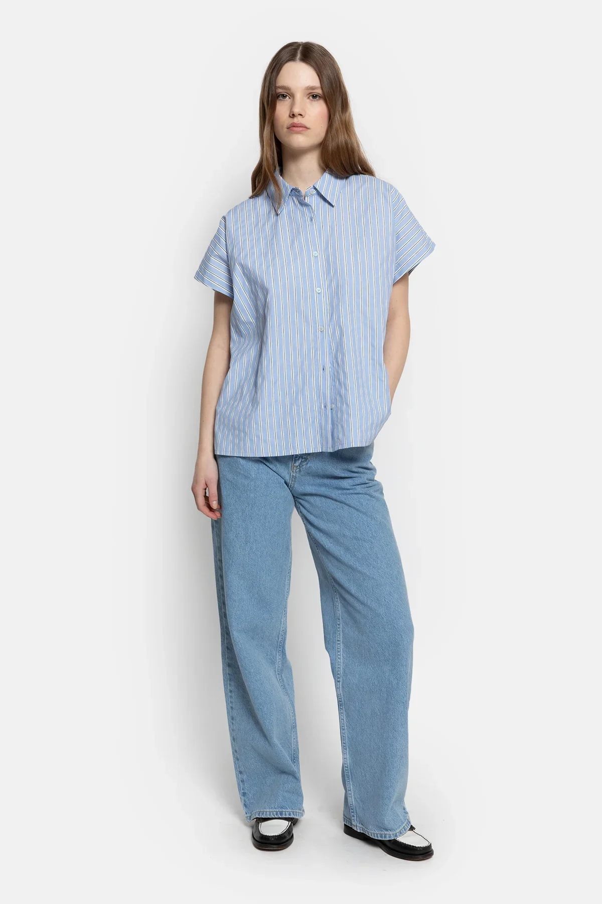 mimi straight denim - light blue