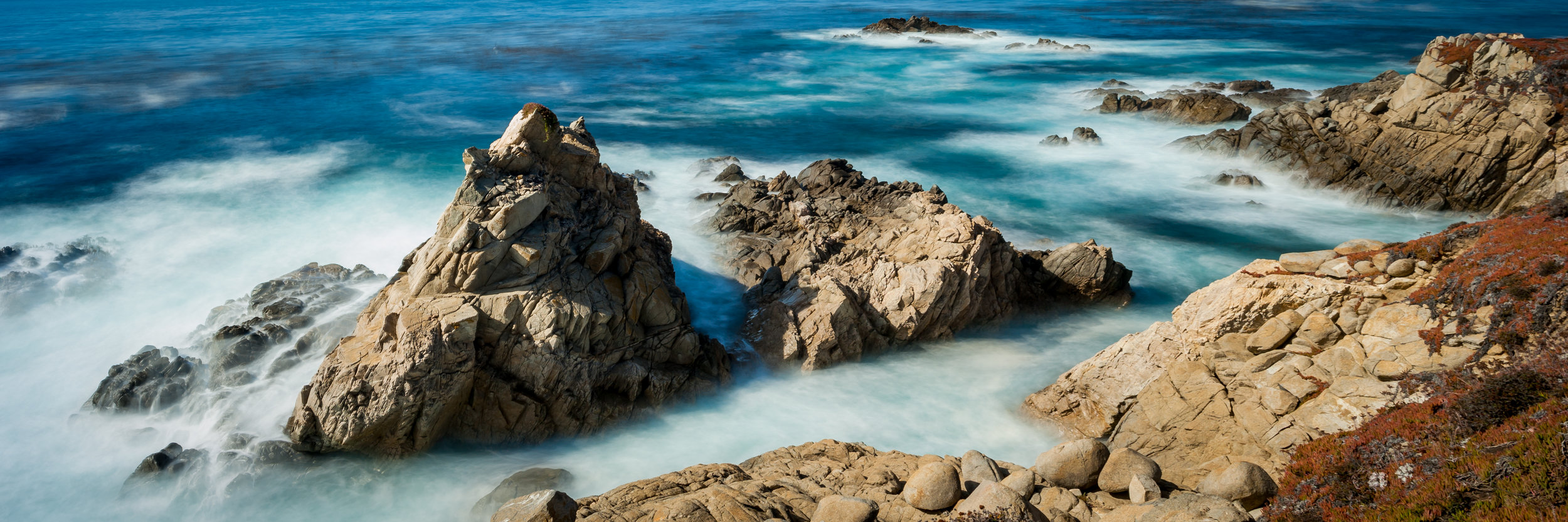 Big Sur Rocks || Panorama, 15s exposure.