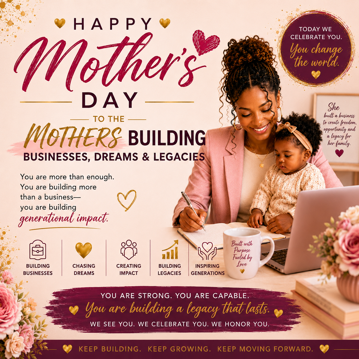 Happy Mother’s Day to the Mothers Building Businesses, Dreams &amp; Legacies