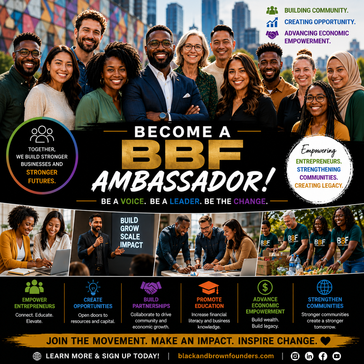 Bbf Poster Become BBF Ambassador — Black & Brown Founders