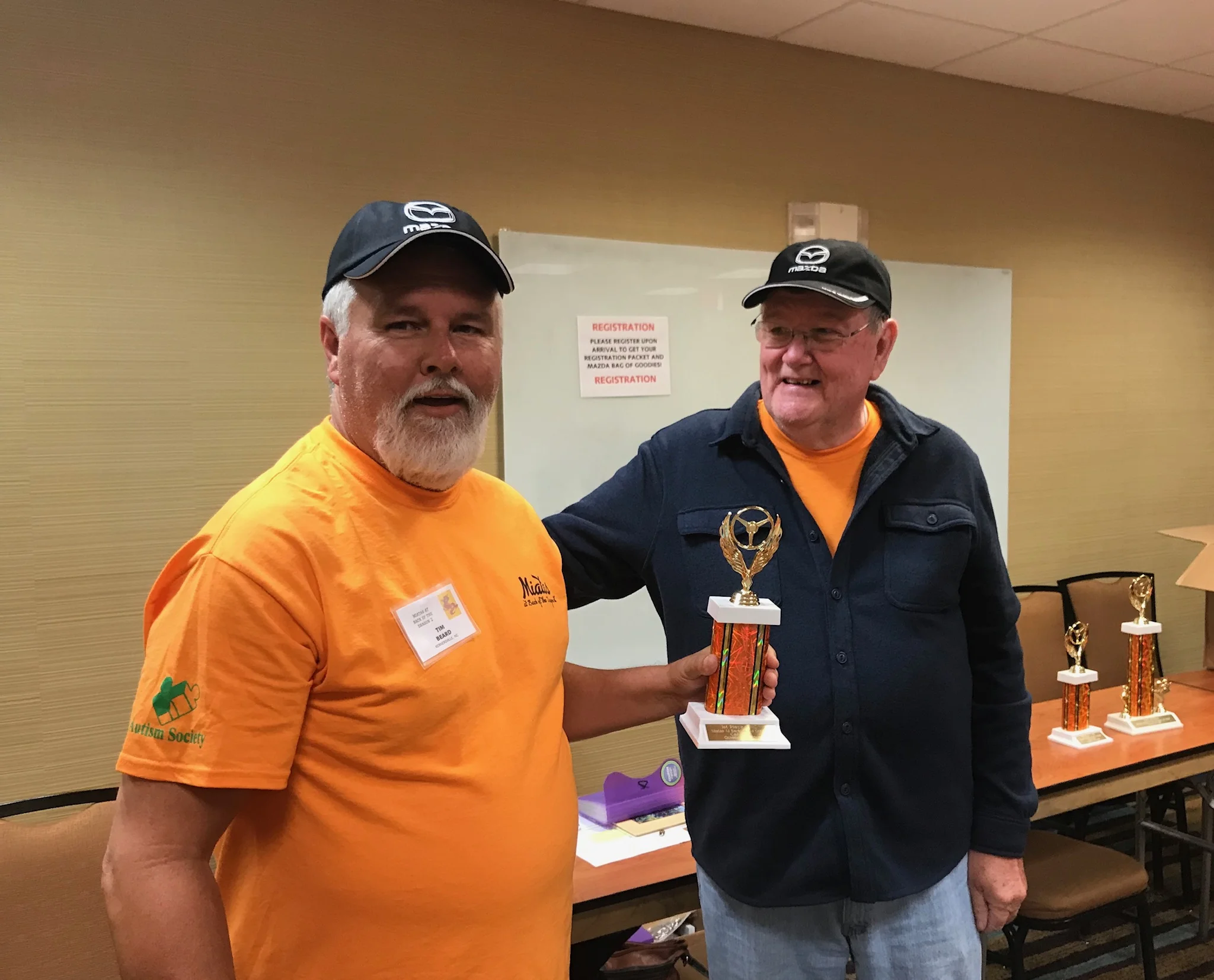 Jim presented 1st Place - NC division trophy to Tim Beard.
