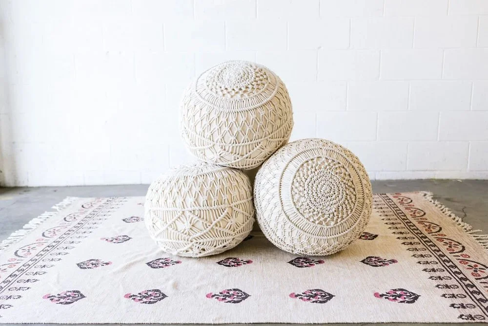 Macrame Floor Cushion