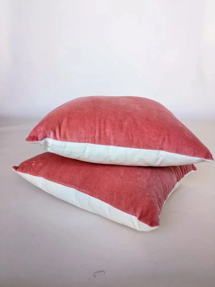 Rosewater Velvet Pillow