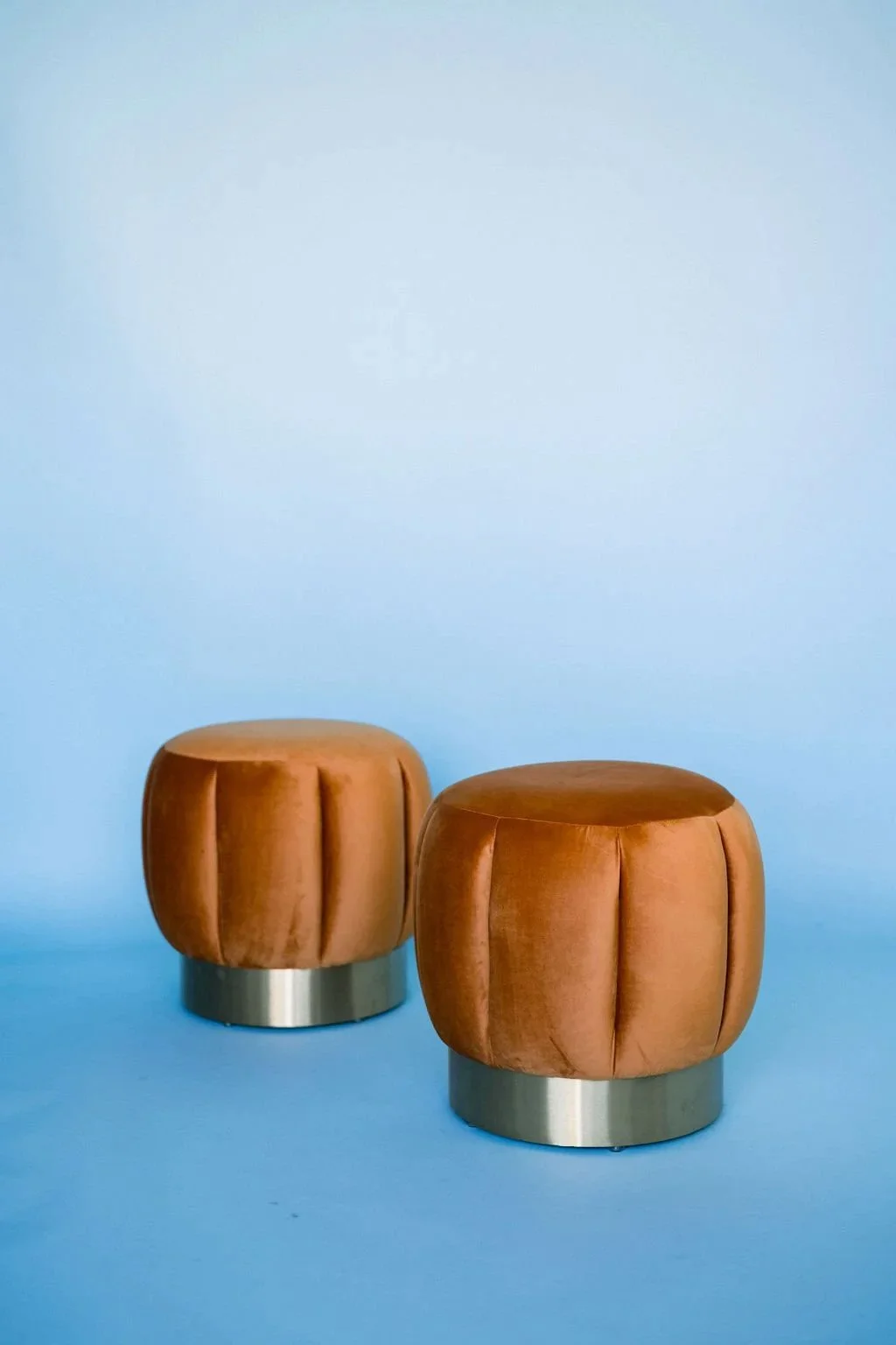 Orange Sherbet Channel Ottoman