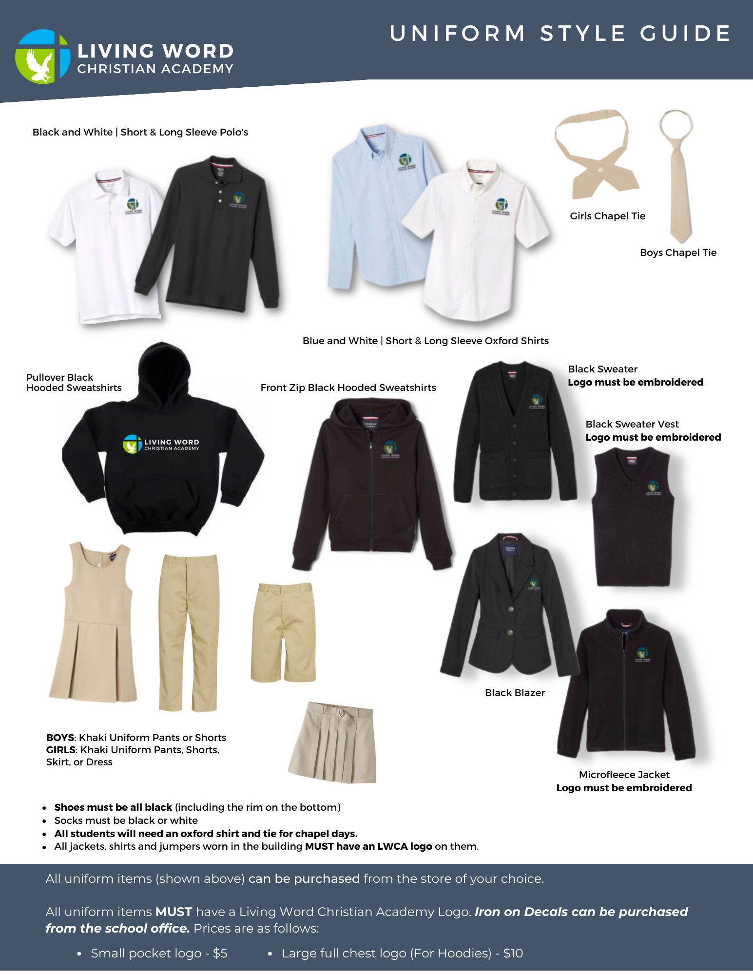Uniforms — Living Word Christian Academy