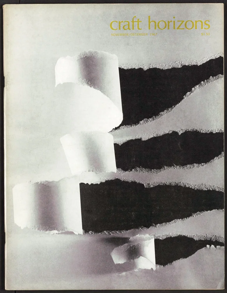 Sydney Butchkes and Ferdinand Boesch, Craft Horizons, November/December 1967, Volume 27, Number 6