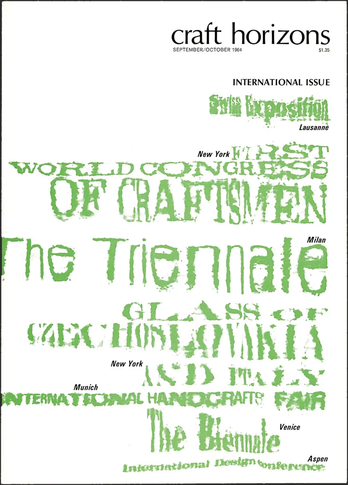 Tobias O’Mara, Craft Horizons, September/October 1964, Volume 24, Number 5