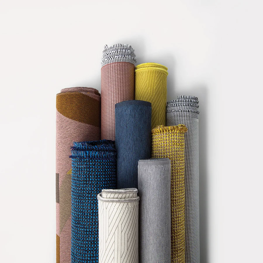Tick developed Future Tense, a new textile collection of five upholstery designs, for Luum. Courtesy Luum.