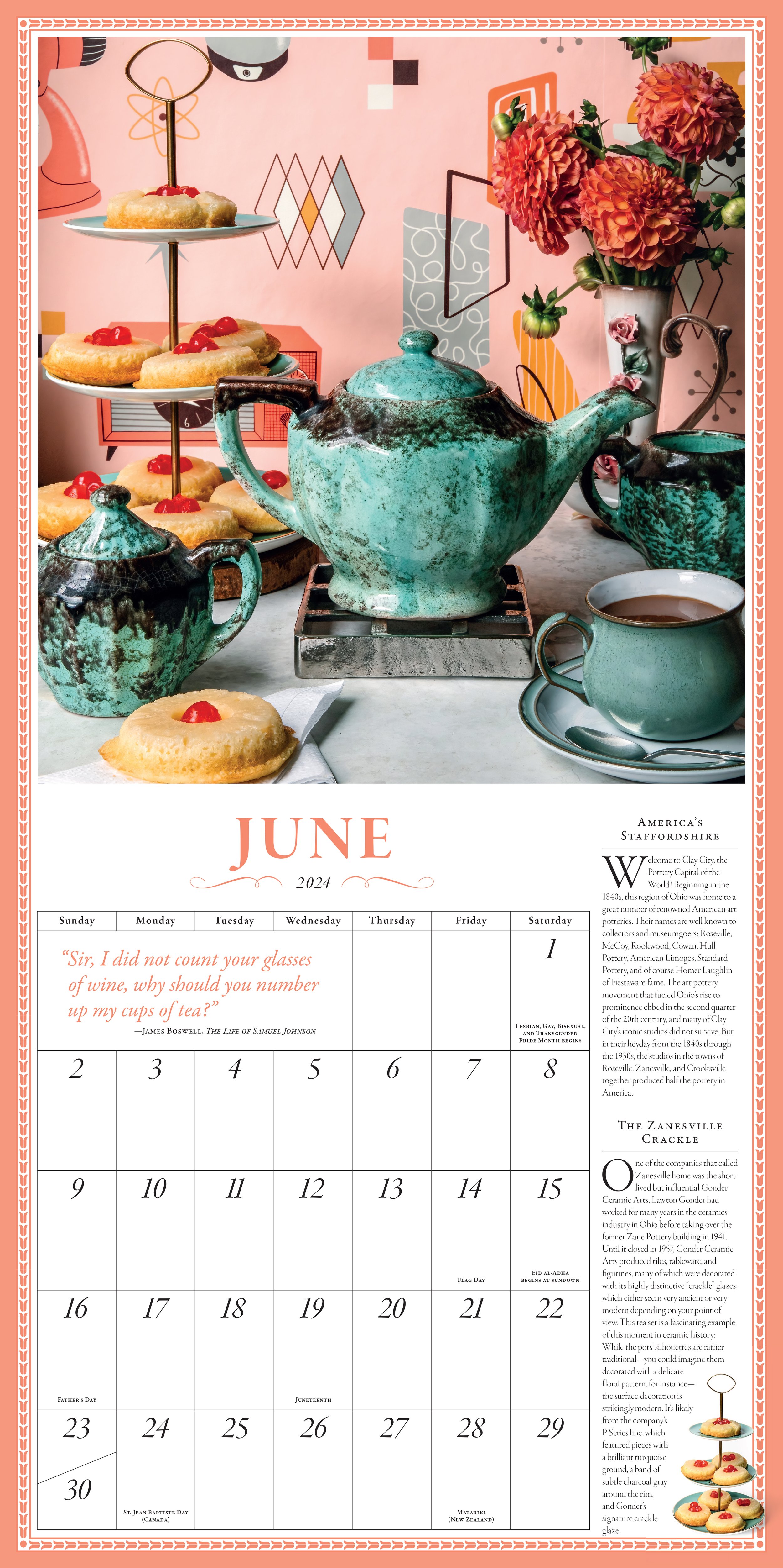 Collectible Teapot Calendar — Sarah Archer