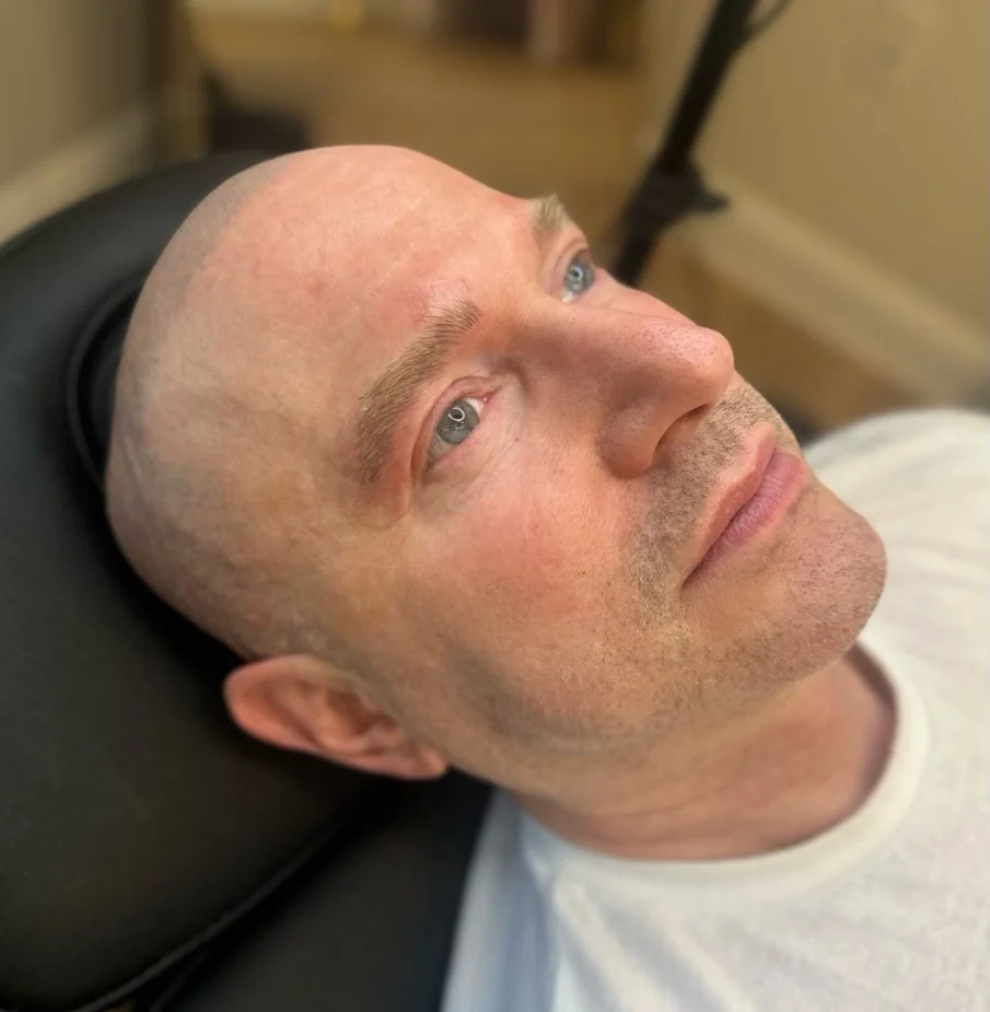 Men need good eyebrows too. The slightest change can make a big difference.