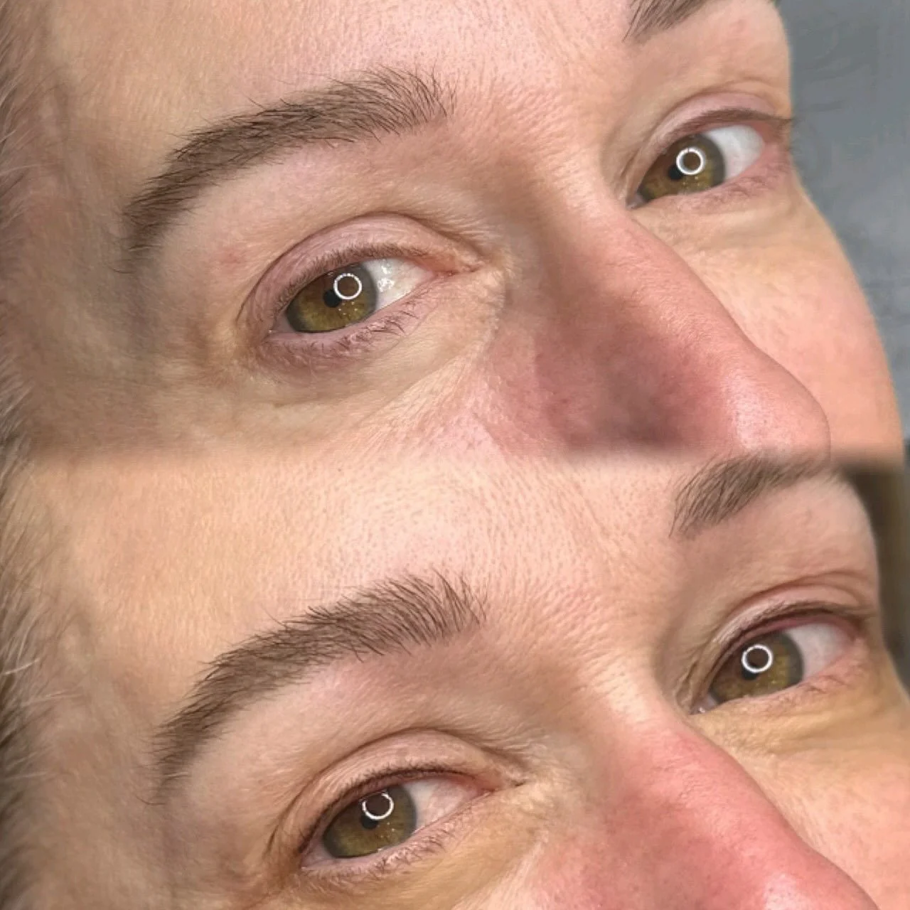 We did powder brows on this client 3 years ago. They are healing very well over the years. Today we added a new lash line enhancement.