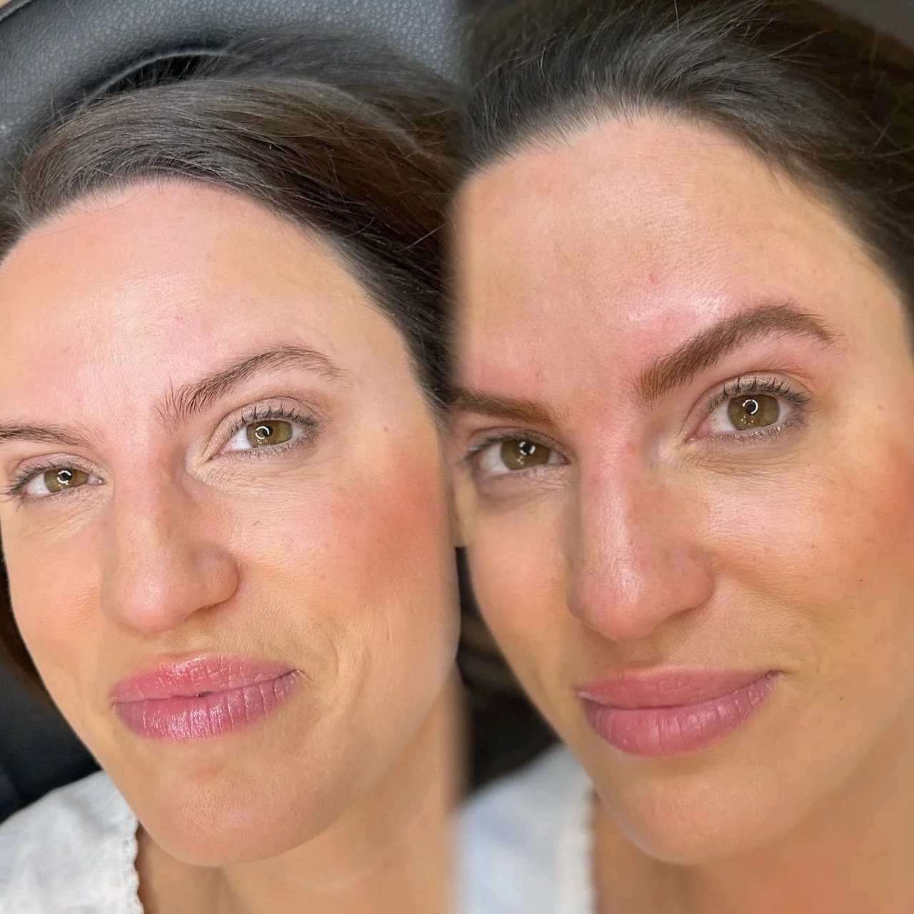 Reverse the aging process by adding in some permanent make up. Procedure: Powder Brow