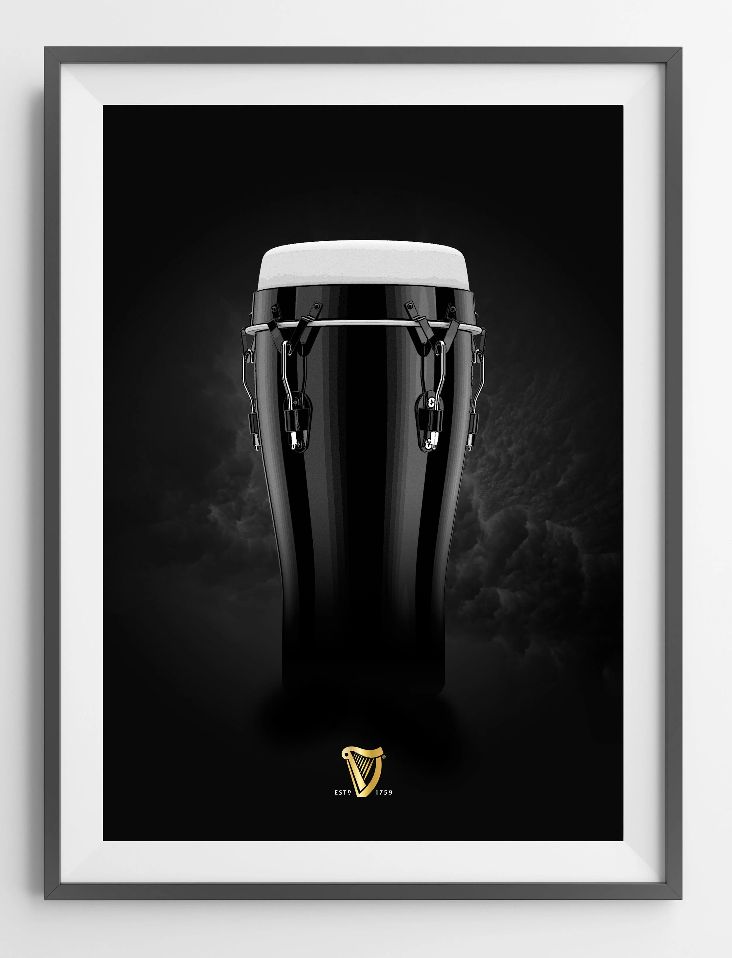  A small brief from Guinness - design a series of posters that keep the association between Guinness and music alive, even when they're not doing any specific music activity. &nbsp;And here you have it! 
