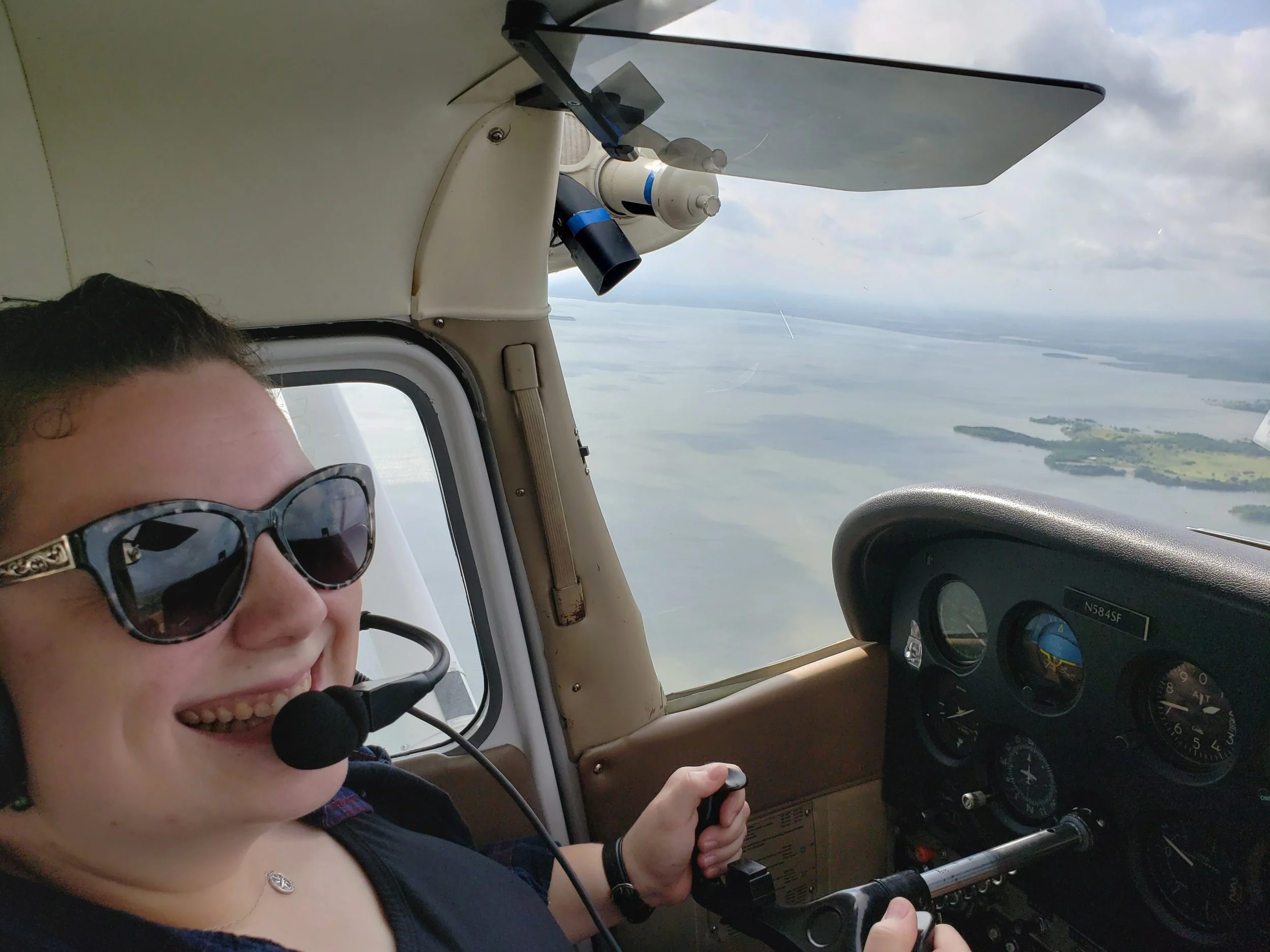  My first time flying!  