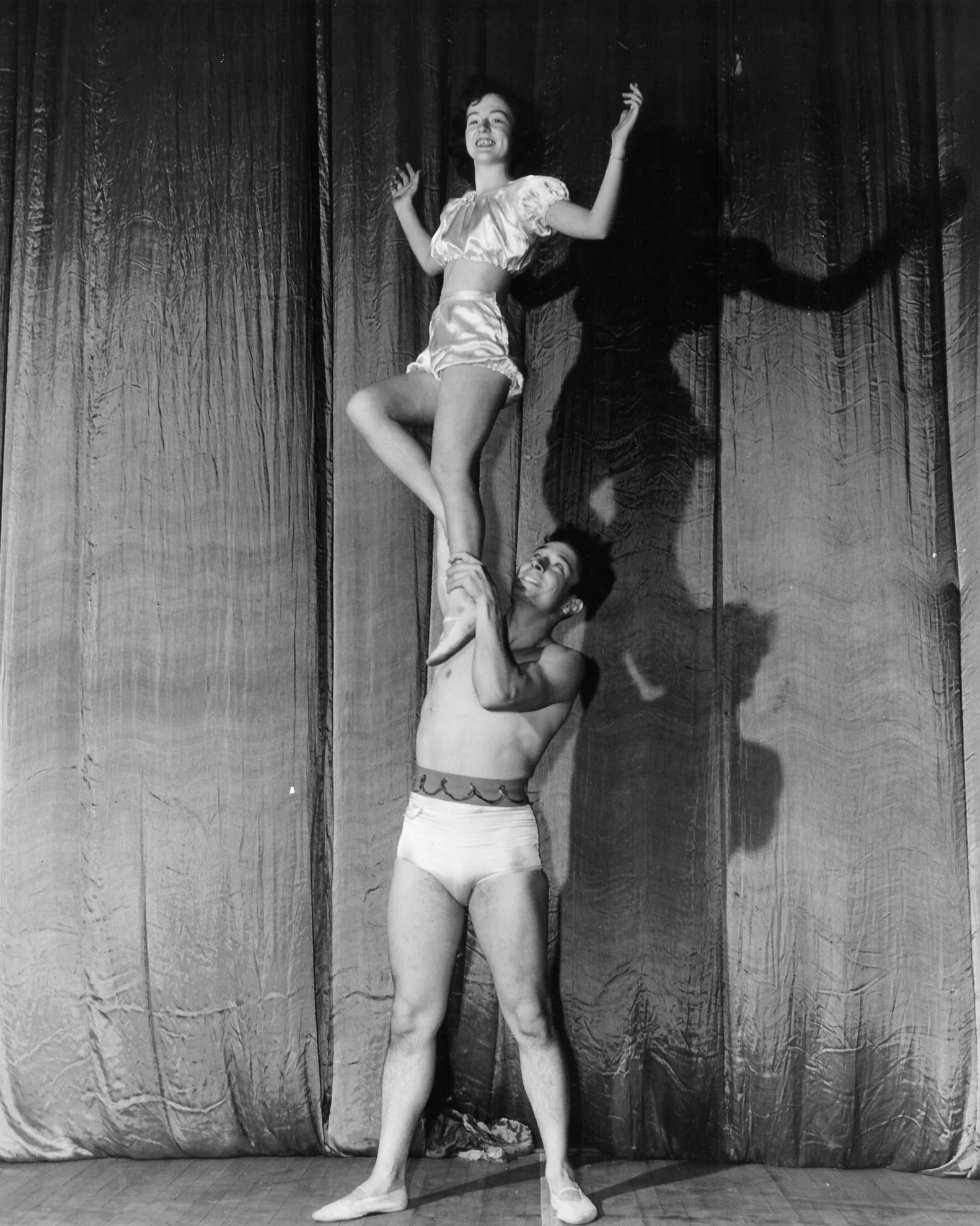 Gymkana Doubles Balancing, Vivian Walter and William Davis 1947