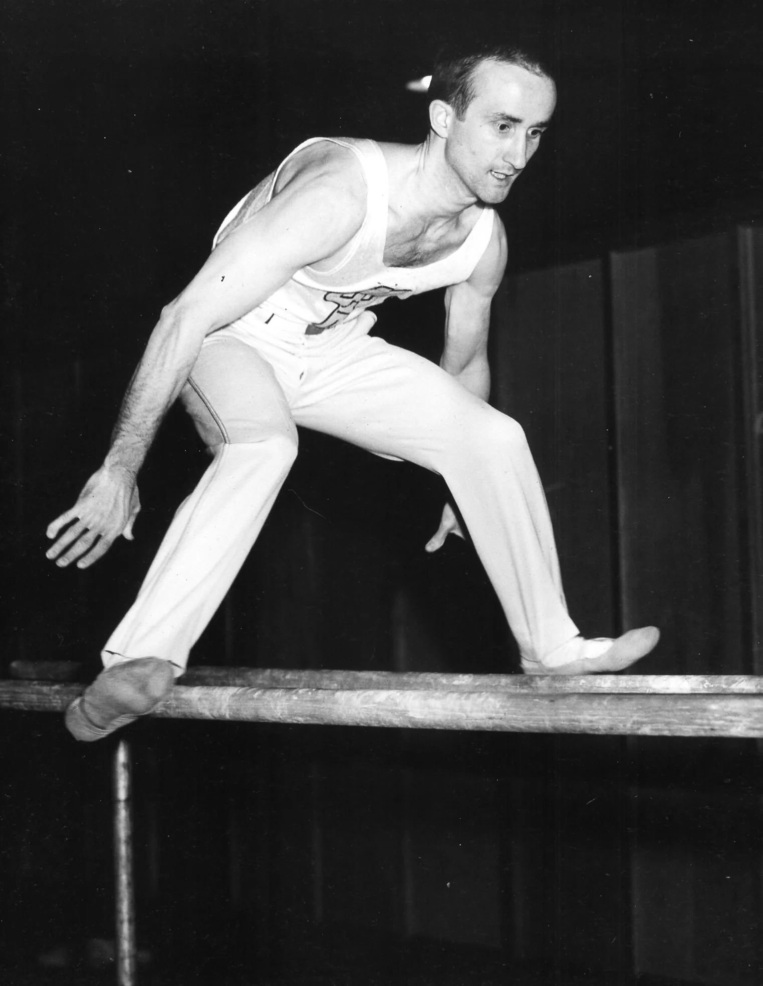 Chuck Pinckney on Parallel Bars (1951)
