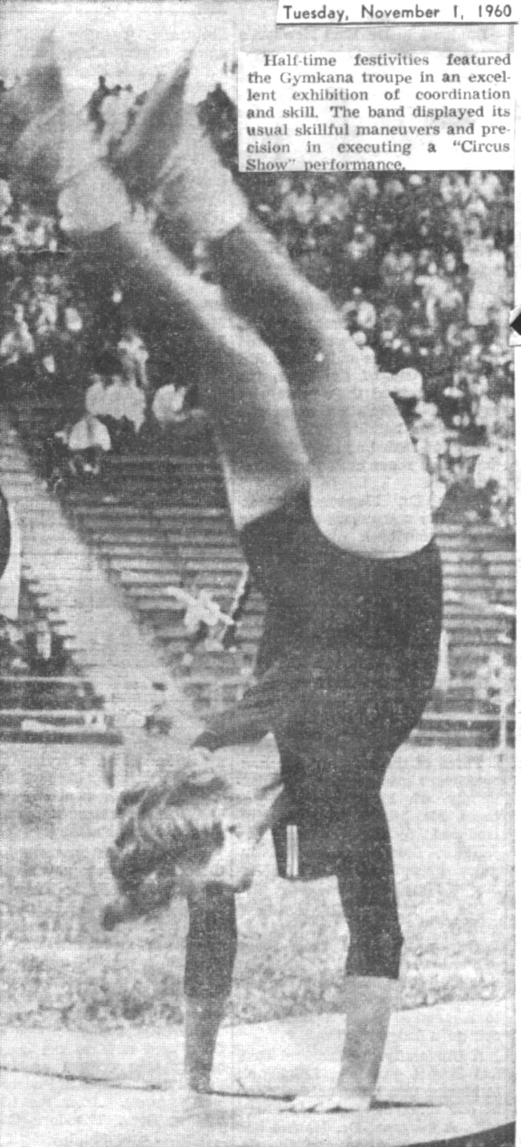 Halftime show Nov. 1, 1960