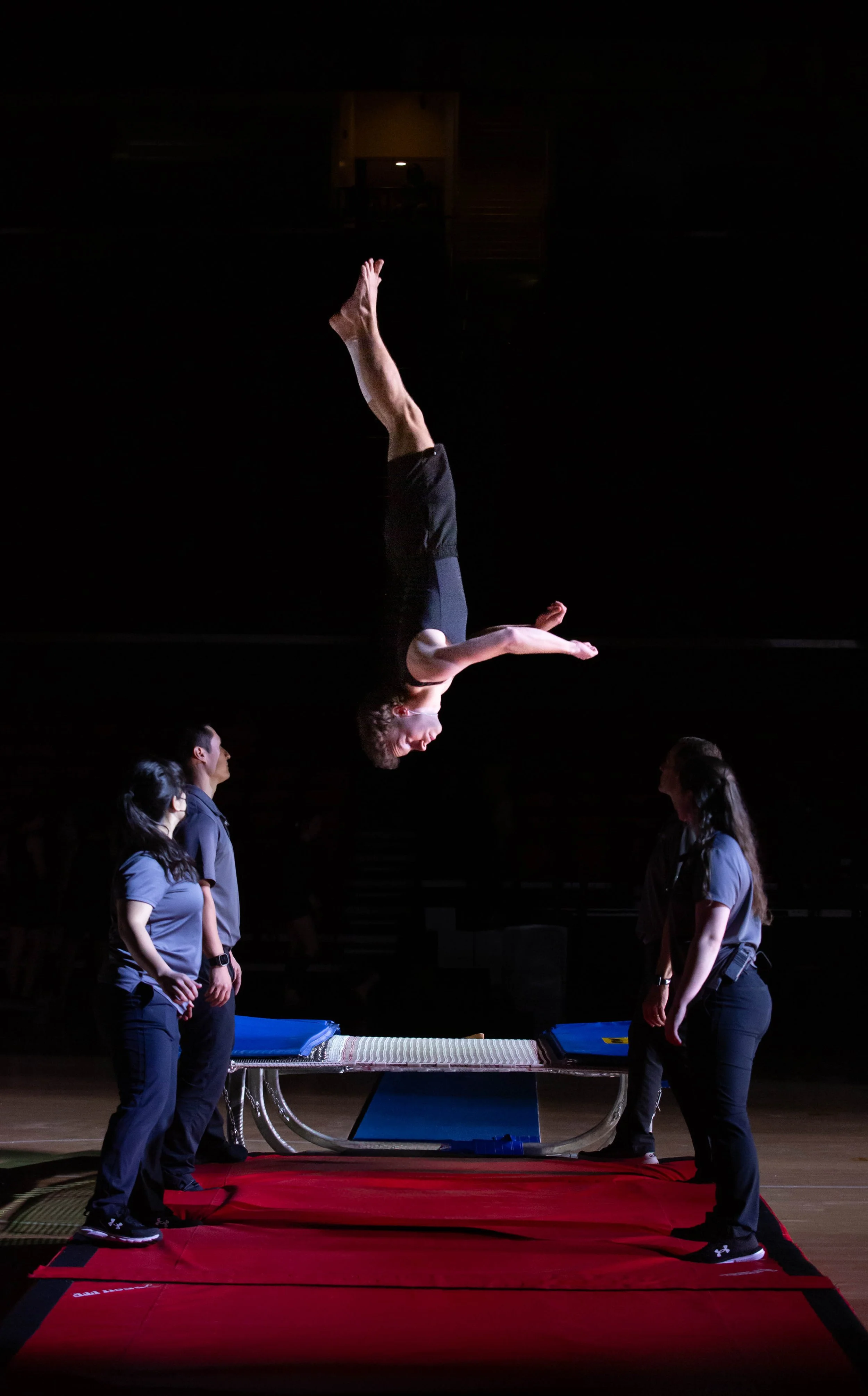  Nick Schellberg on double mini trampoline 