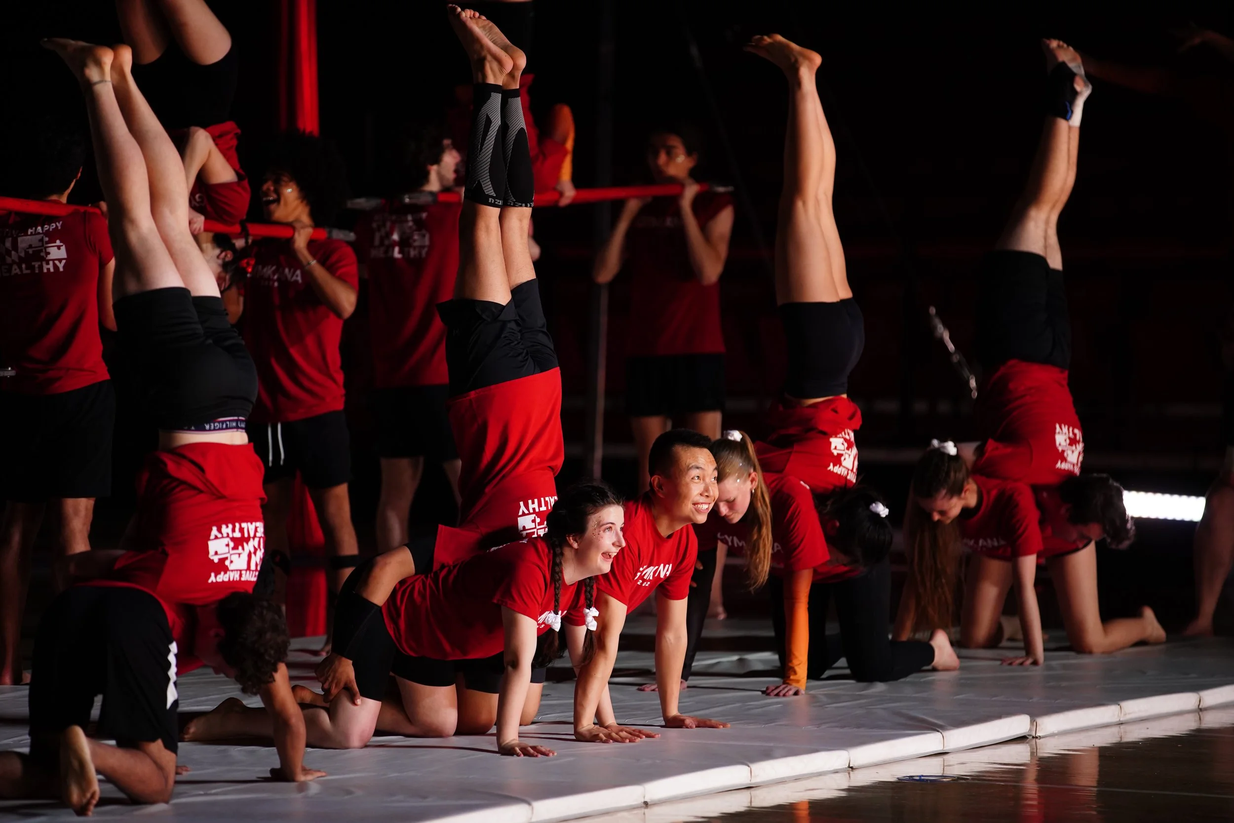  Troupers perform pyramids 