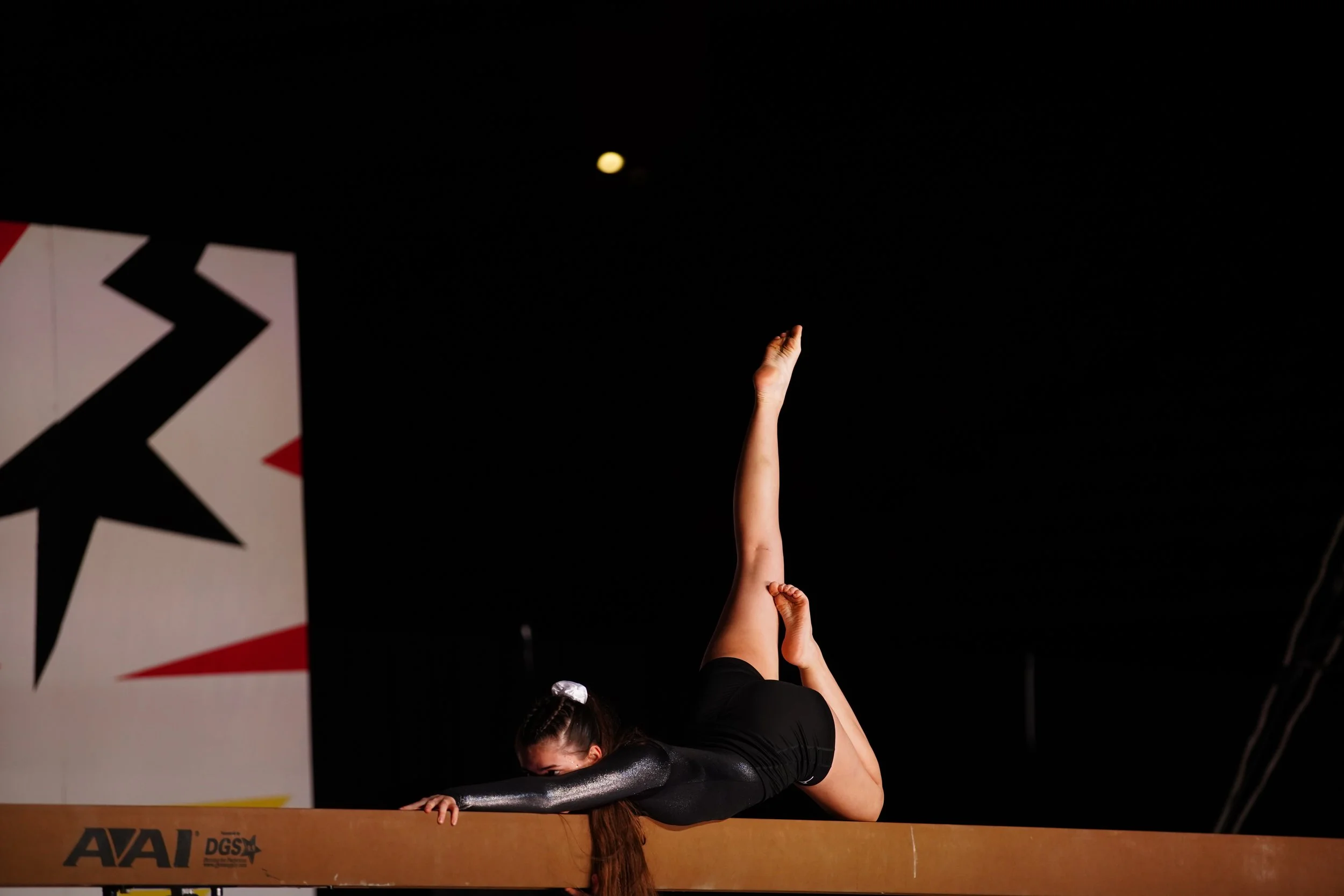  Olive Beverly balance beam 