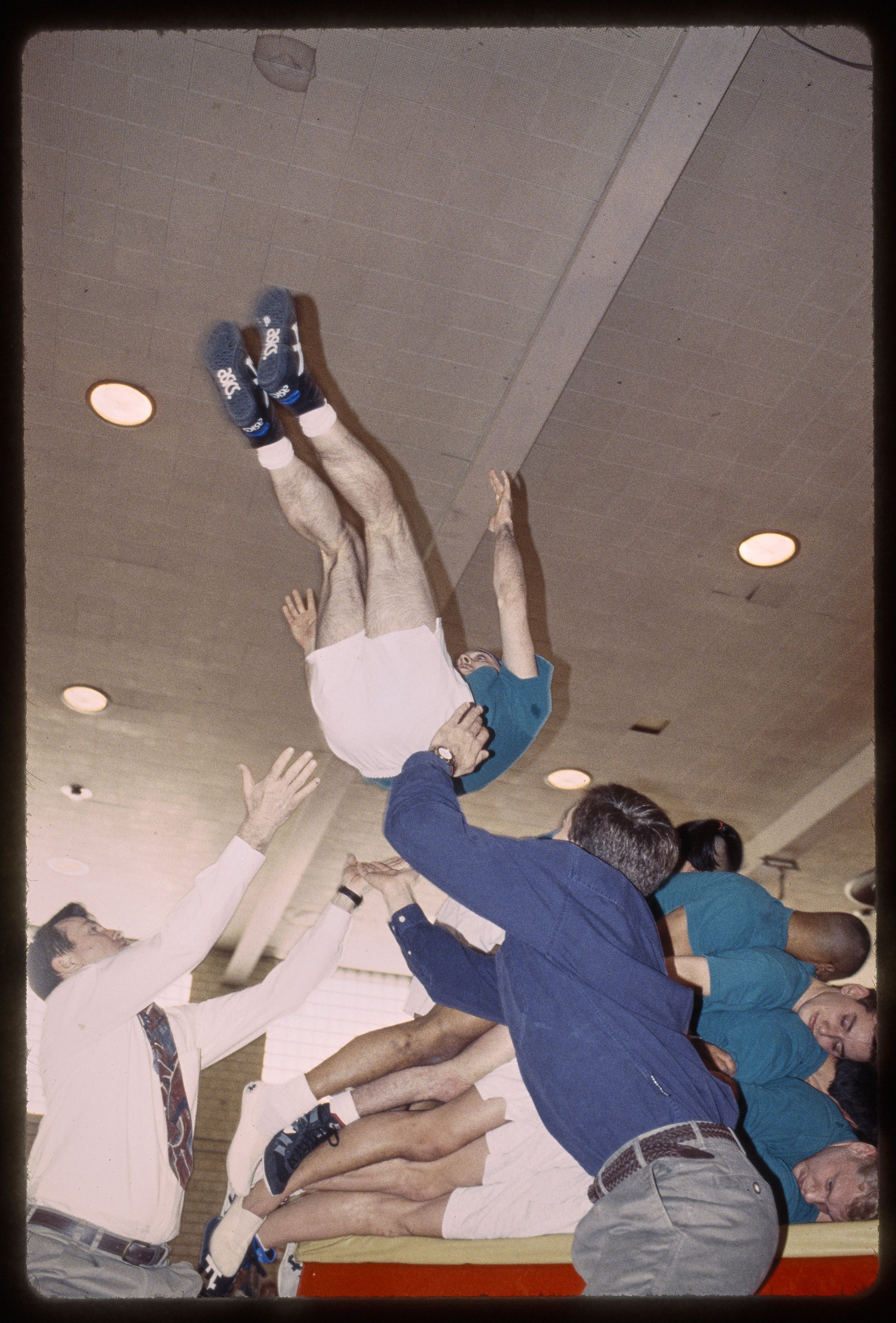  Flip over four-stack at road show 