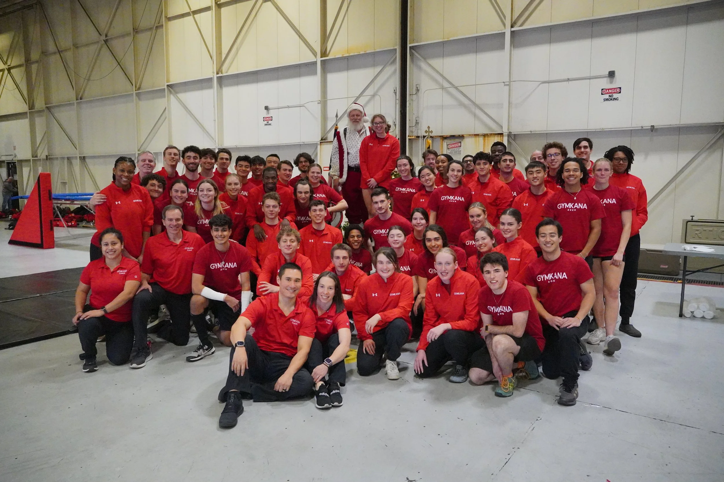 The 2024-2025 Troupe with Santa at the Maryland Air National Guard performance.