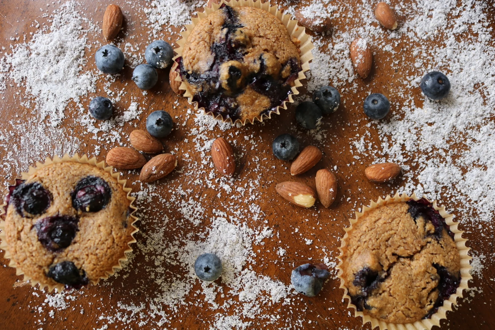 BLUE CORN BLUEBERRY GLUTEN FREE MUFFINS