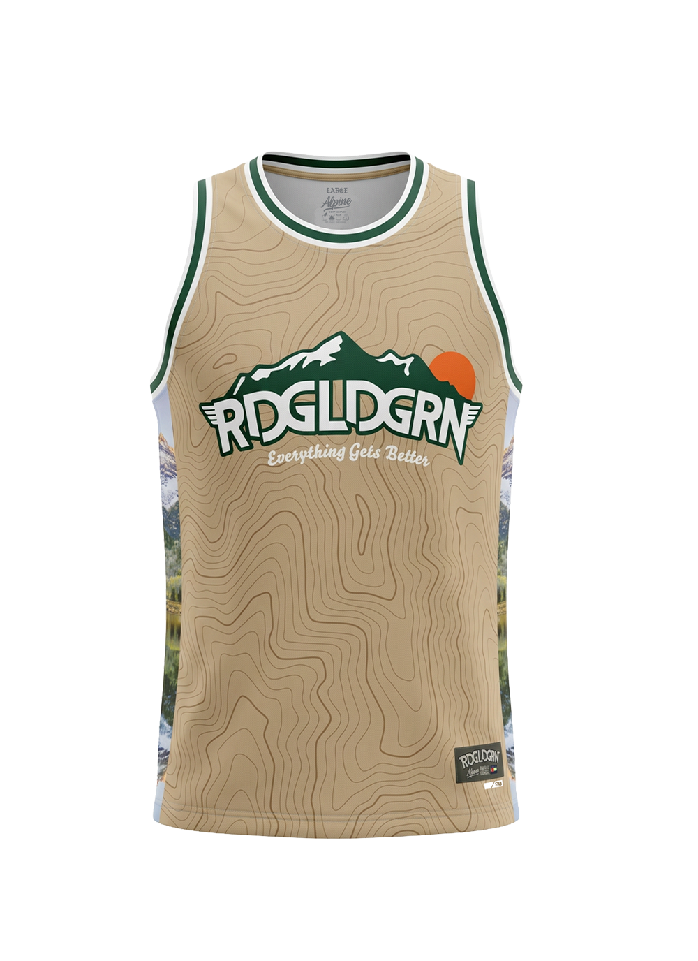 RDGLDGRN Basketball Jersey