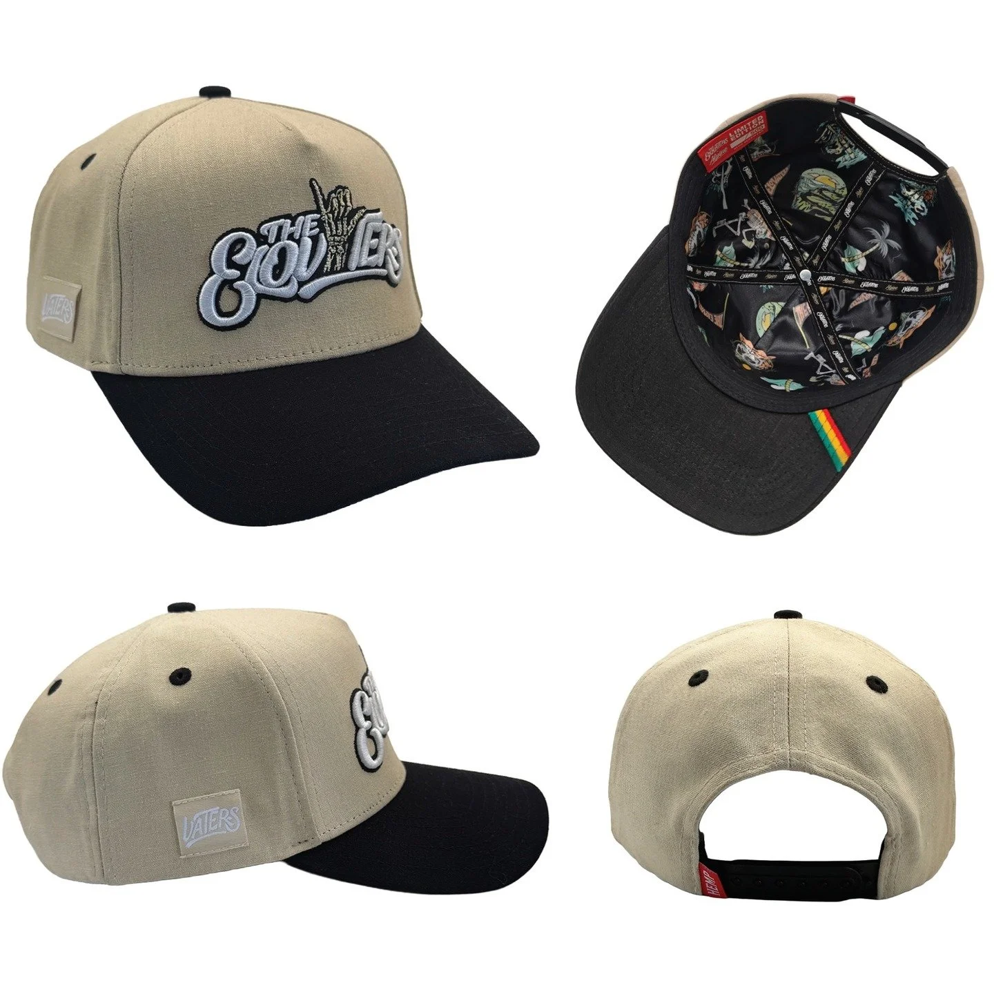 It's Happening! Set your alarms kids! 🦈⌚️ 
Tomorrow, 3.06.26 4:20 Pm Mt time. 
@theelovaters Shaka V2 Hand-Numbered Tan/Black Snapback LE 600-Only 300 up for sale. 

**Limit 2 Per Person. All orders with more than 2 will be canceled**
&bull; 90% Hem