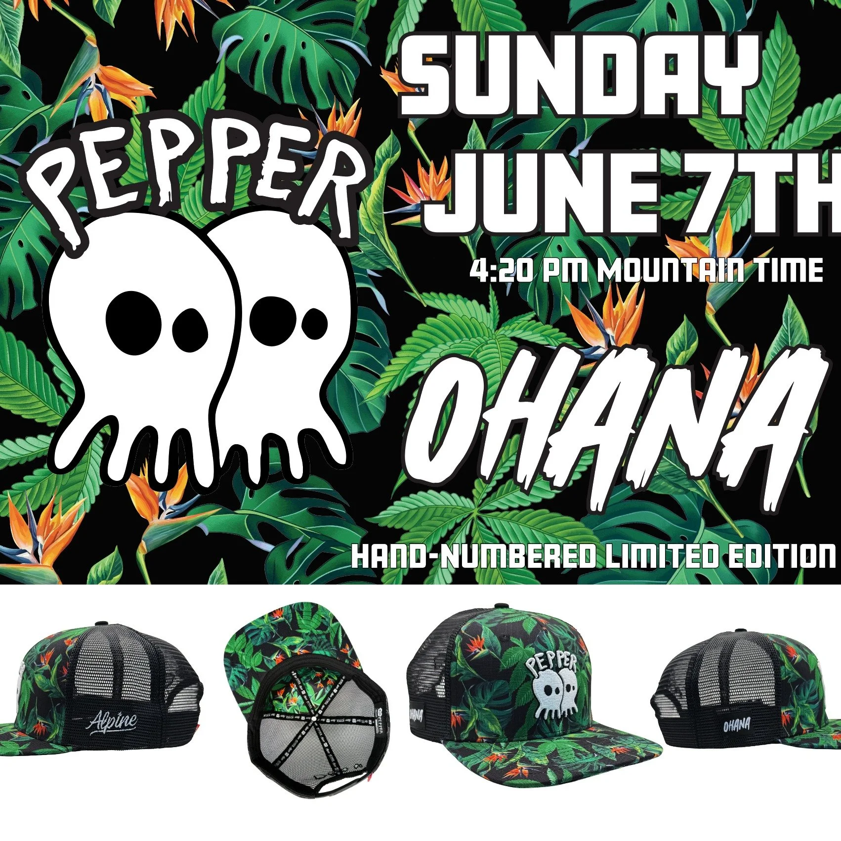 Hū Damn Ohana! 
This is happening!! This Sunday, June 7th. 4:20 PM MTN Time. 
Limited Edition - Hand Fuckin' Numbered. 
Sorry for cussing; I'm excited. 
Mahalo!