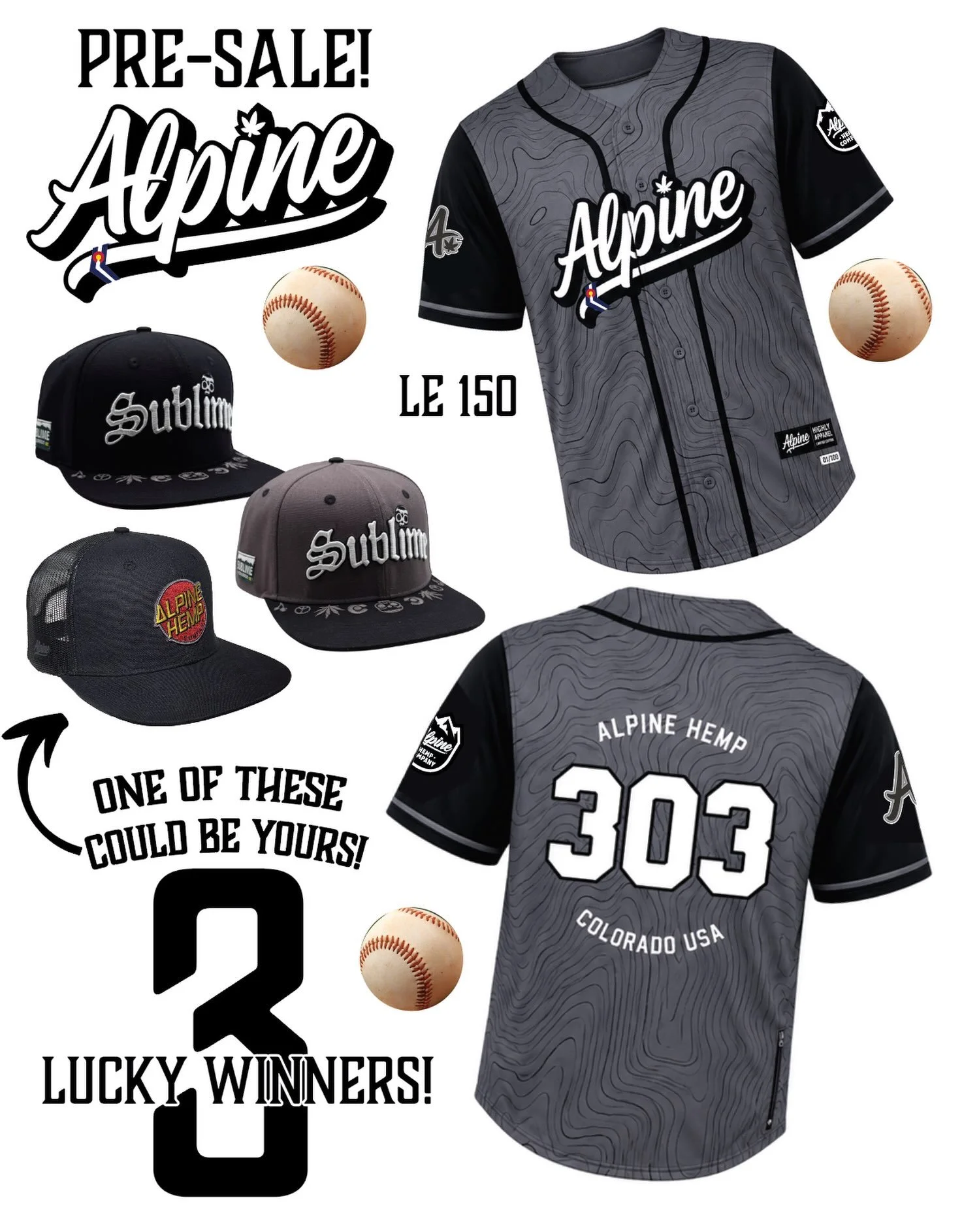 Pre-sale drop alert!🚨 
Premium Button-Up Baseball Jersey, Individually Numbered, Limited Edition

*****Limit 2 per customer****
LE 150 Units - Pre-sale ends on Wednesday, August 12th, 4:22 PM. Please allow 4-6 weeks for delivery. 
Sizes Small - 4XLa