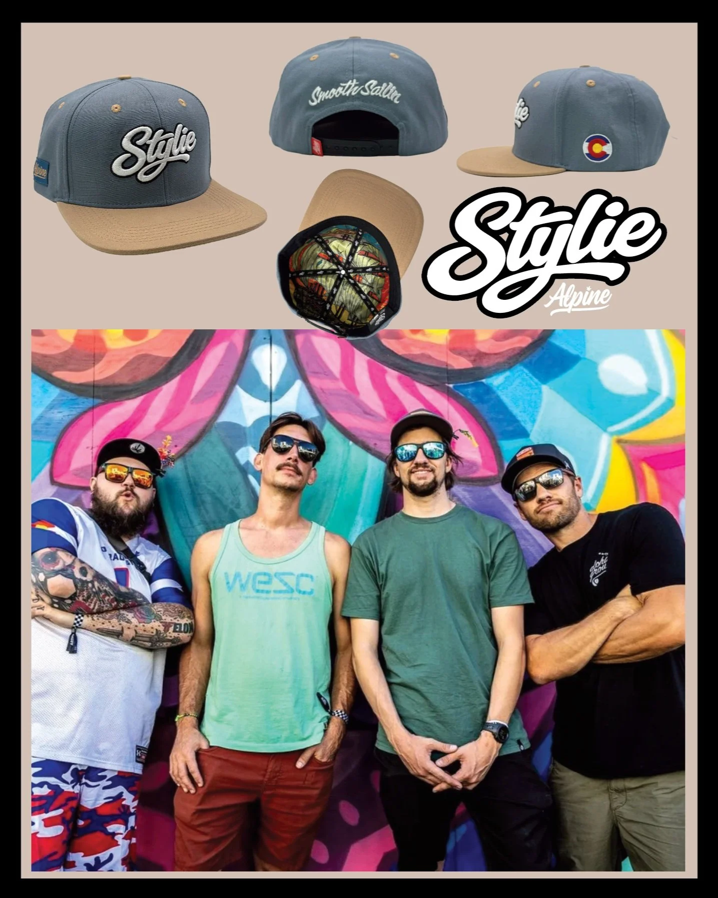 🏖Dropping tomorrow! Colorado's own @styliemusic LE 100 🏔 Hemp Snapback.
Friday, September 4th, 4:20 PM MST. 
Who's ready for some Smooth Sailin?