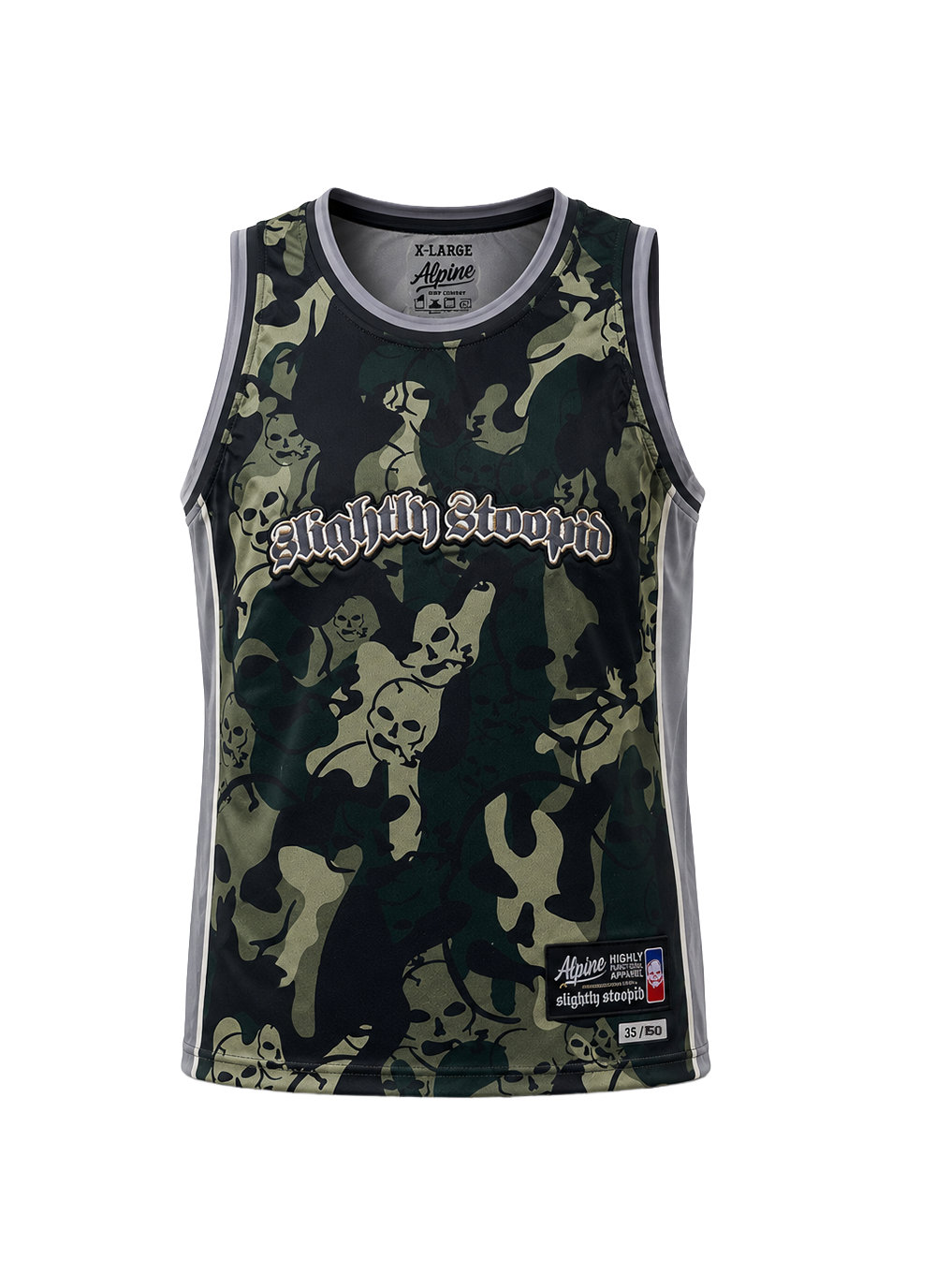 Alpine X Slightly Stoopid Camo Basketball Jersey