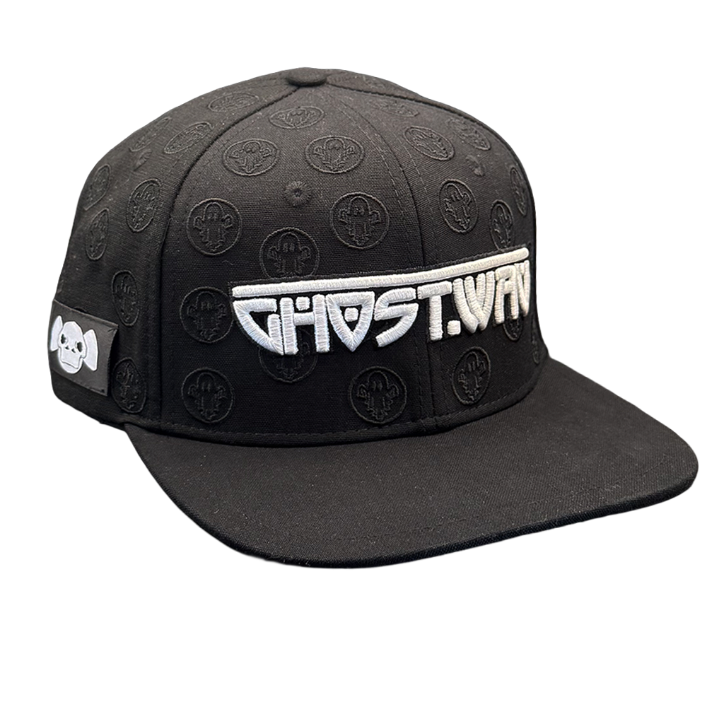 Ghost.Wav Hand-Numbered Snapback Black