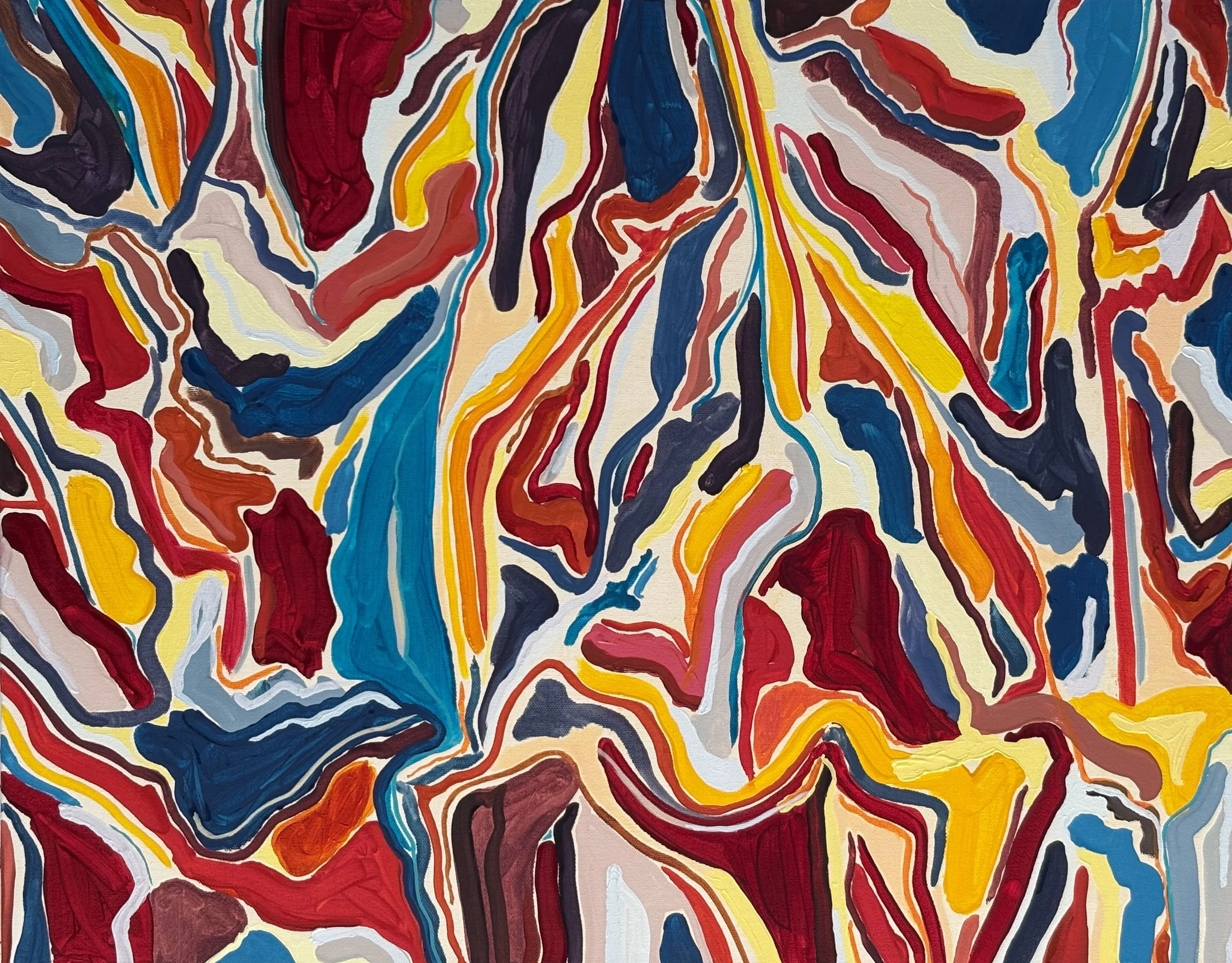 Feelings, 36” x 32”, Oil on canvas