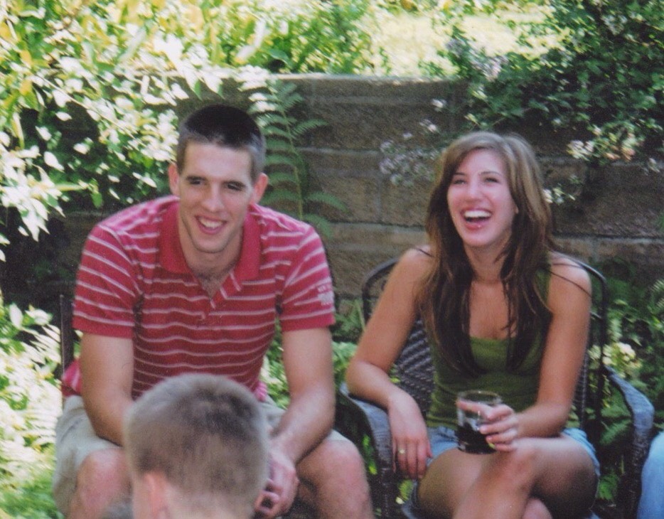 Back when I was still in high school having a laugh with my boyfriend (snagged him up pretty quick). 